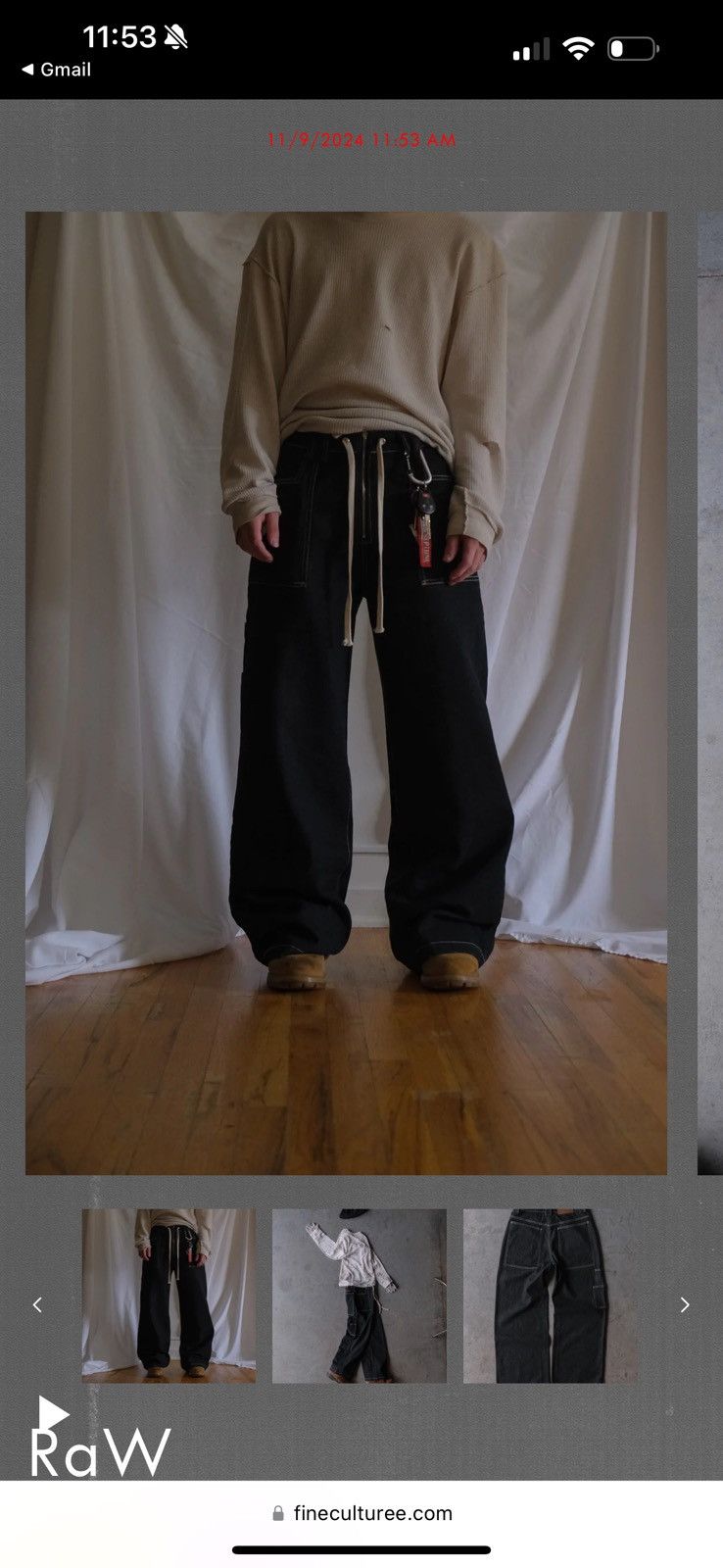 Other Fine culture raW denim sold out pants Size US 32 / EU 48 - 2 Thumbnail