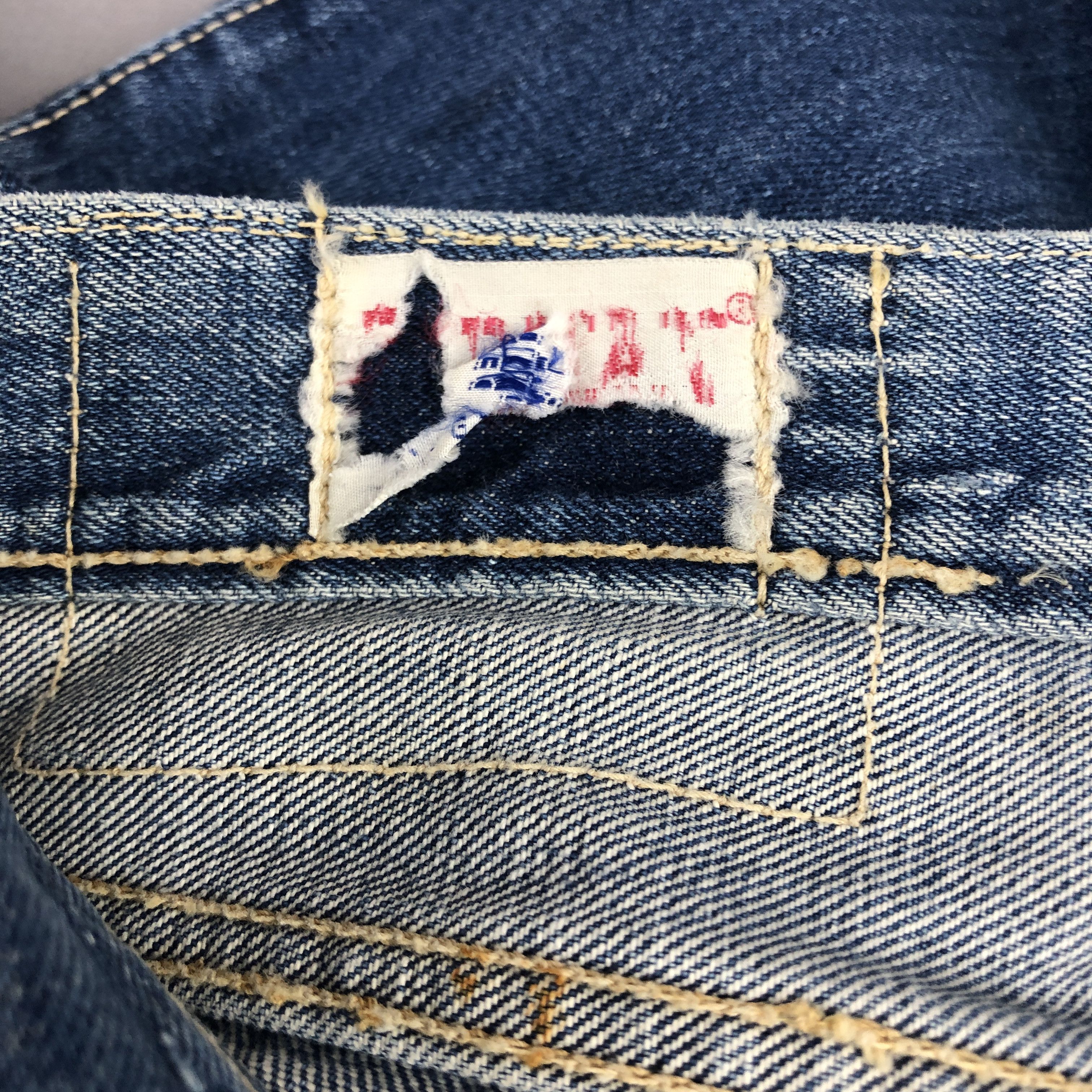 Japanese Brand Vintage 70s Blueway Flare Jeans Faded Light Wash Denim Size 28" / US 6 / IT 42 - 9 Thumbnail