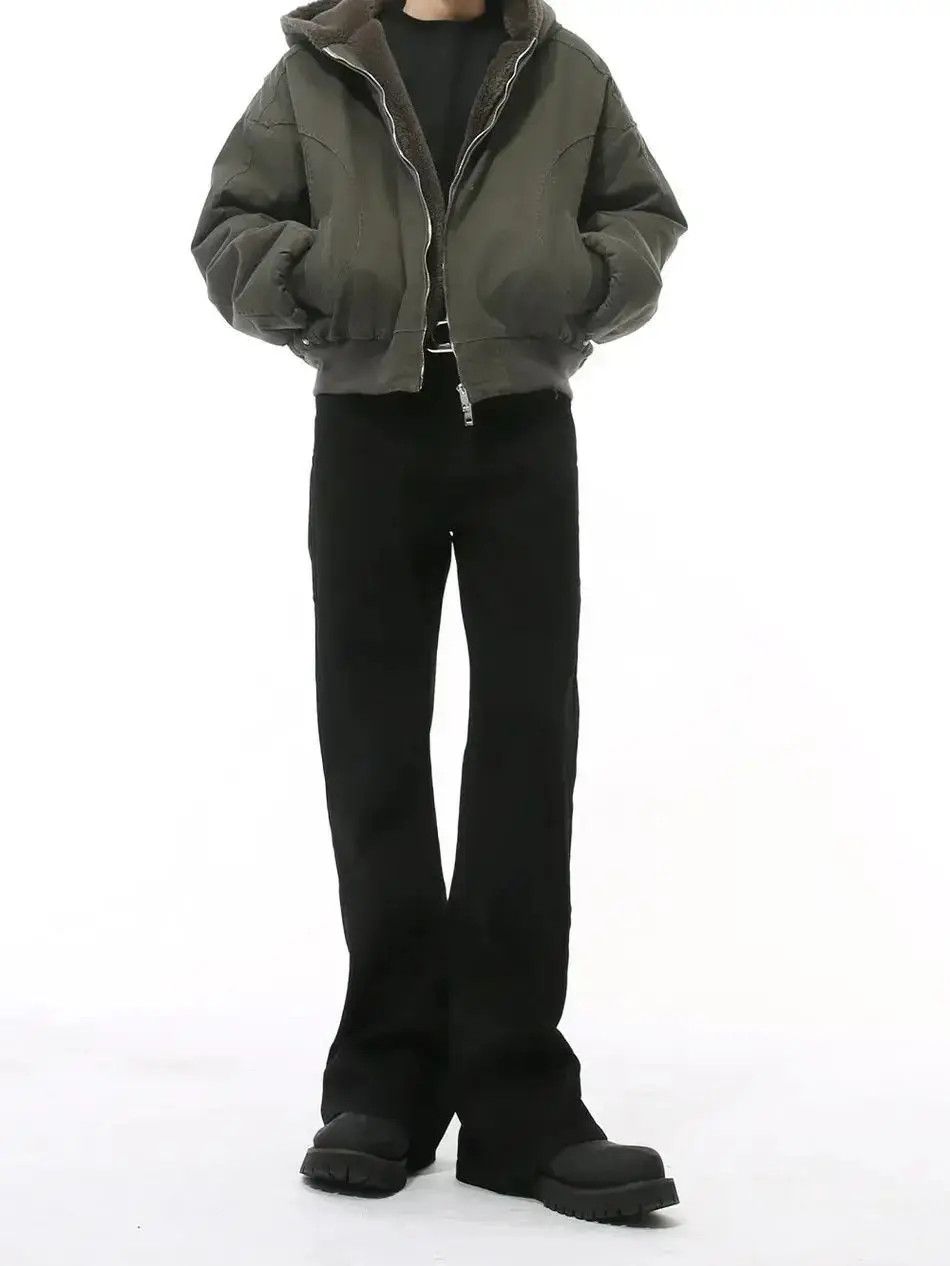Japanese Brand Retro high street solid color micro flared jeans Size US 32 / EU 48 - 3 Thumbnail