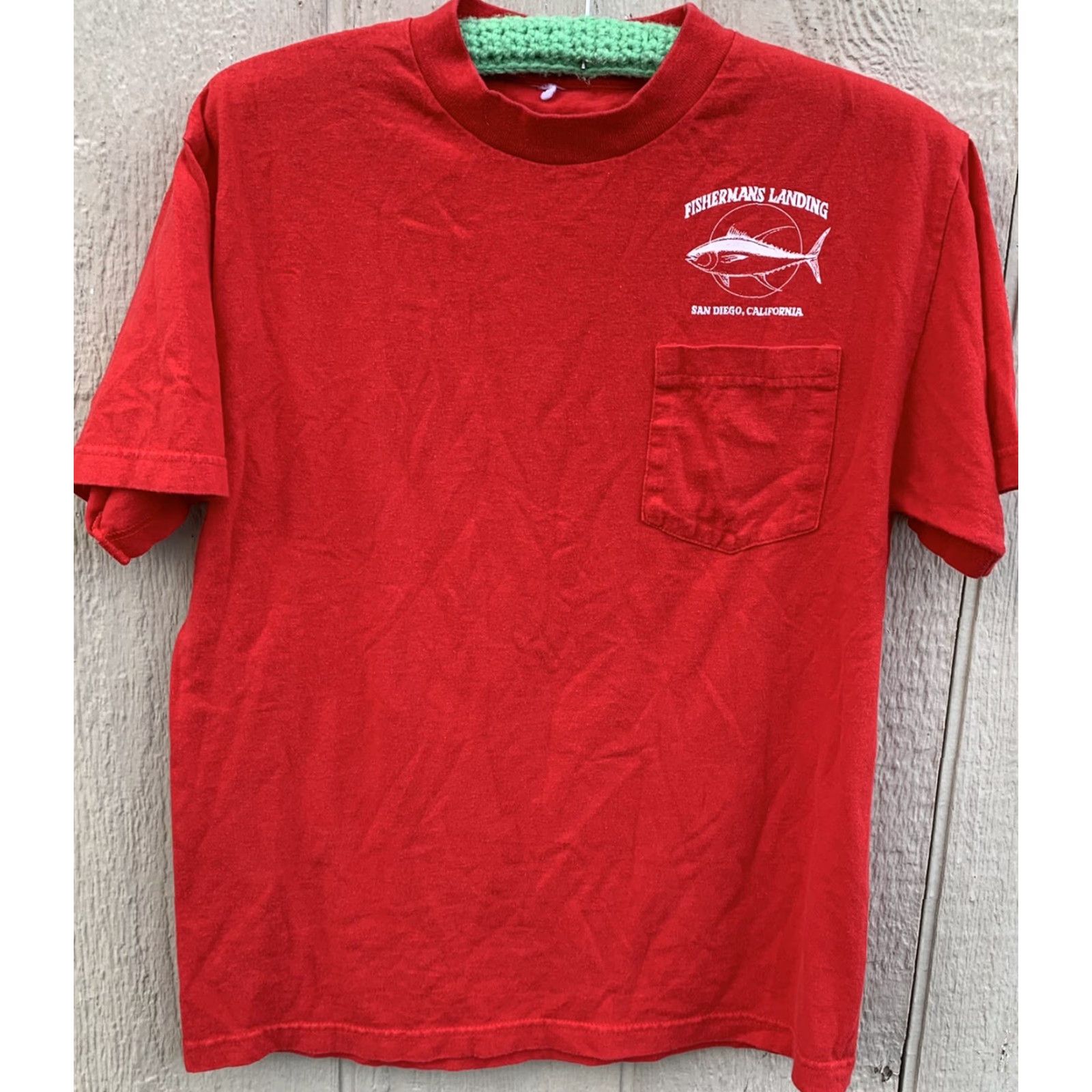Vintage VINTAGE Fishermans Landing San Diego California pocket tee graphic t shirt worn Size M Size US M / EU 48-50 / 2 - 4 Thumbnail