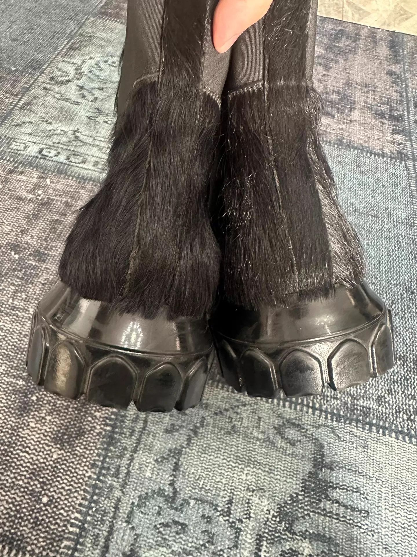 Rick Owens Rick Owens Bozo Haircalf Chelsea Boot Women's 38 Size US 7.5 / IT 37.5 - 7 Thumbnail