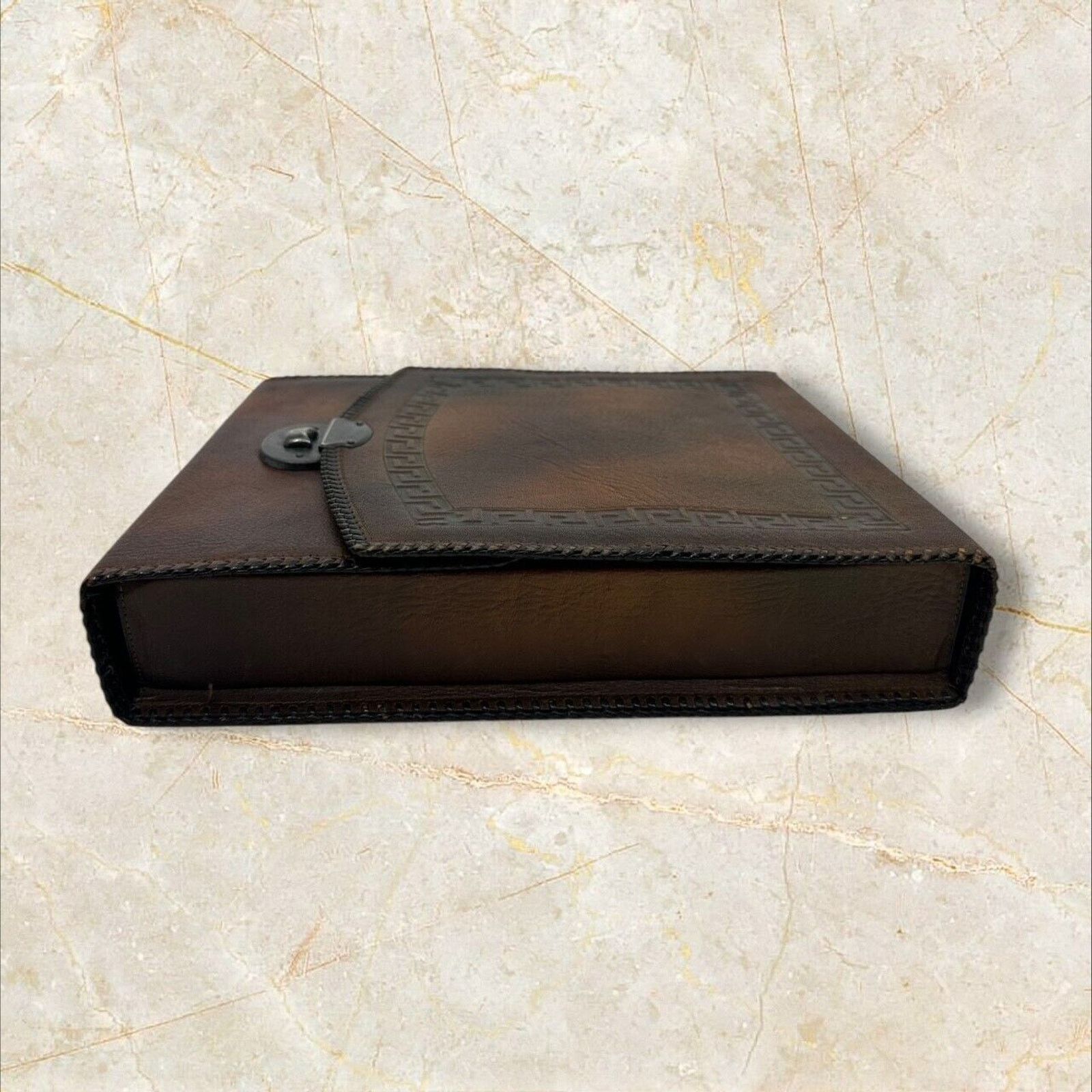 Other Vintage Mens Travel Vanity Toiletry Brown Leather Kit Case Size ONE SIZE - 16 Thumbnail