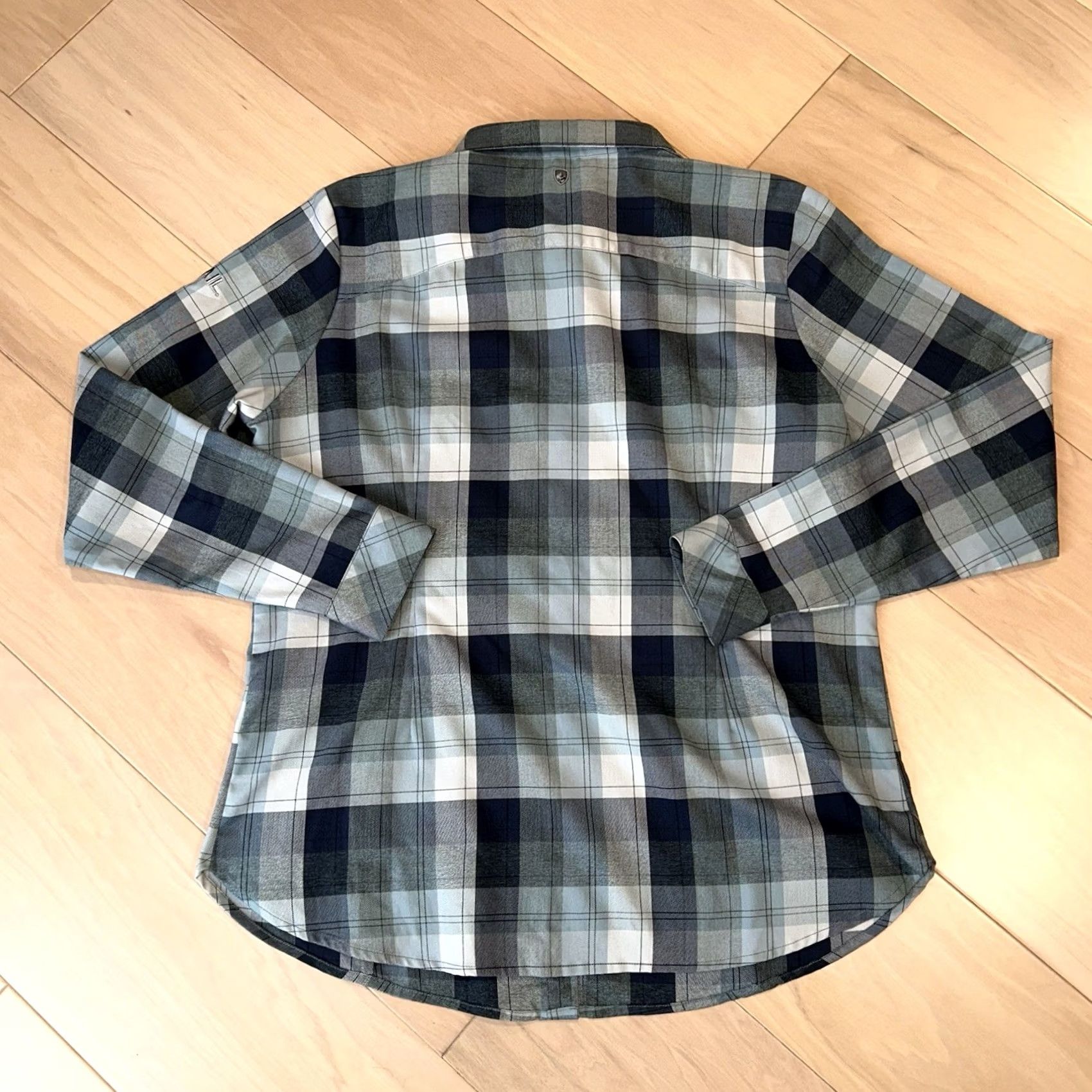 Vintage VINTAGE Kuhl Tess Flannel Button Up Shirt Long Sleeve Women's XL Blue Plaid Pocketed Casual Shirt Size XL / US 12-14 / IT 48-50 - 4 Thumbnail