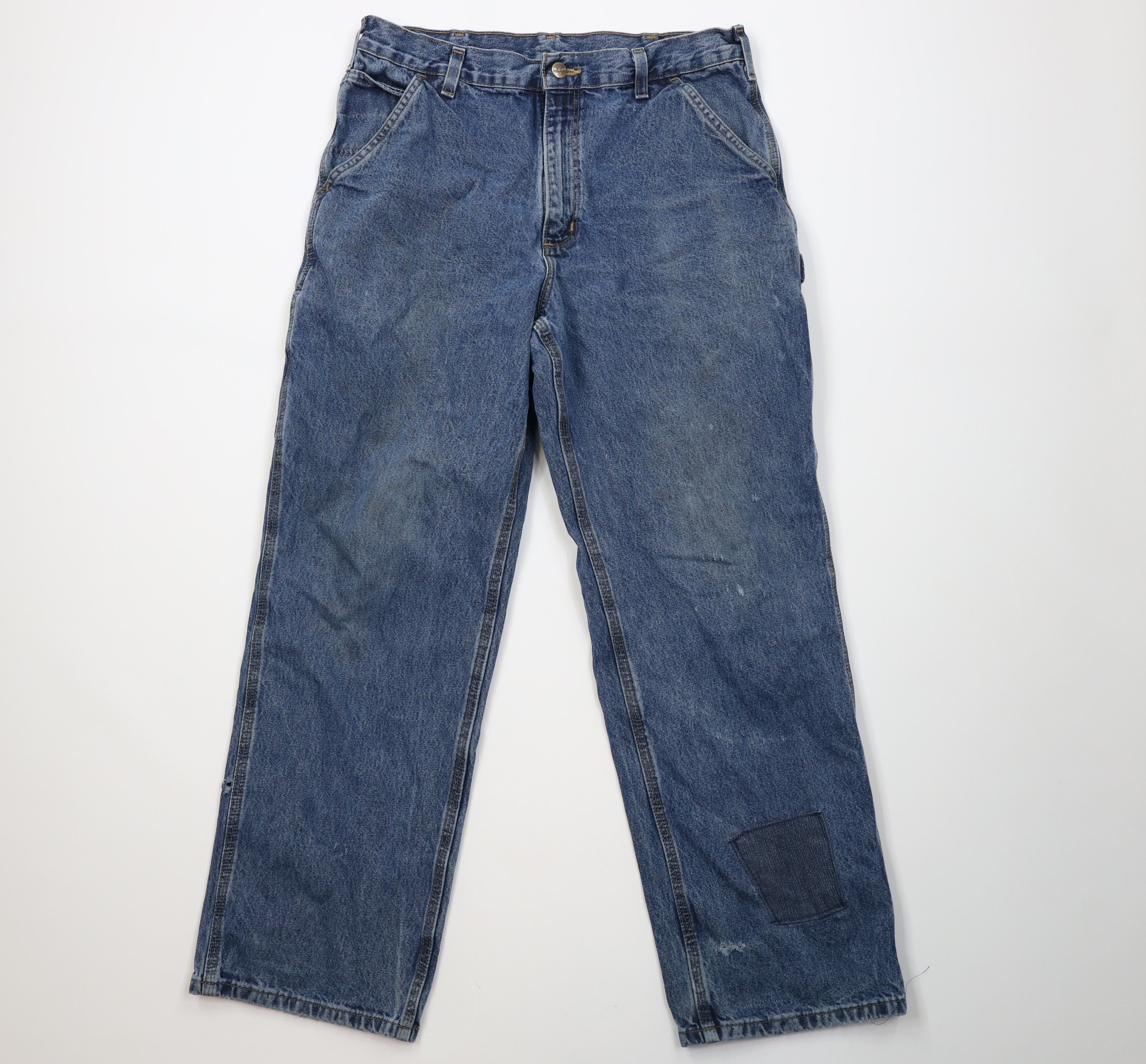 Carhartt Vintage Y2K Carhartt Wide Leg Original Dungaree Denim Jeans Size US 34 / EU 50 - 1 Thumbnail