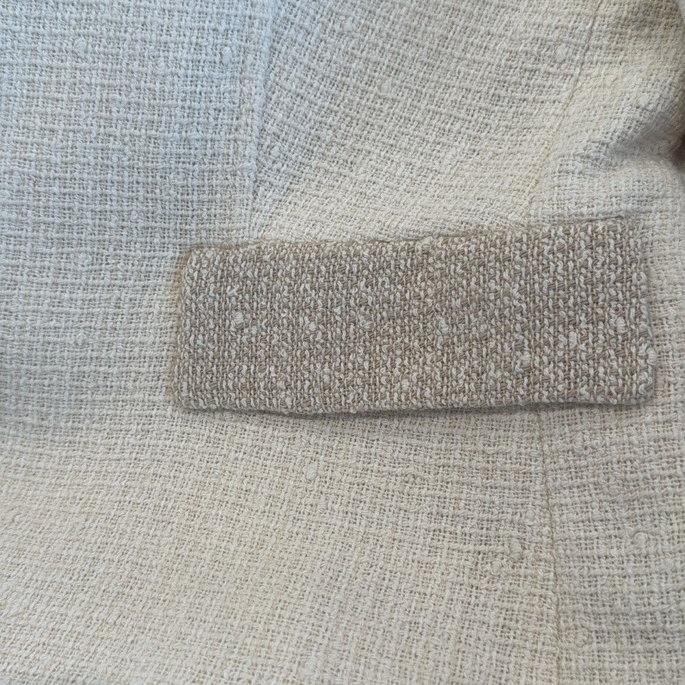Zara ZARA ROUND NECK TEXTURED BLAZER SIZE L Size L / US 10 / IT 46 - 4 Thumbnail