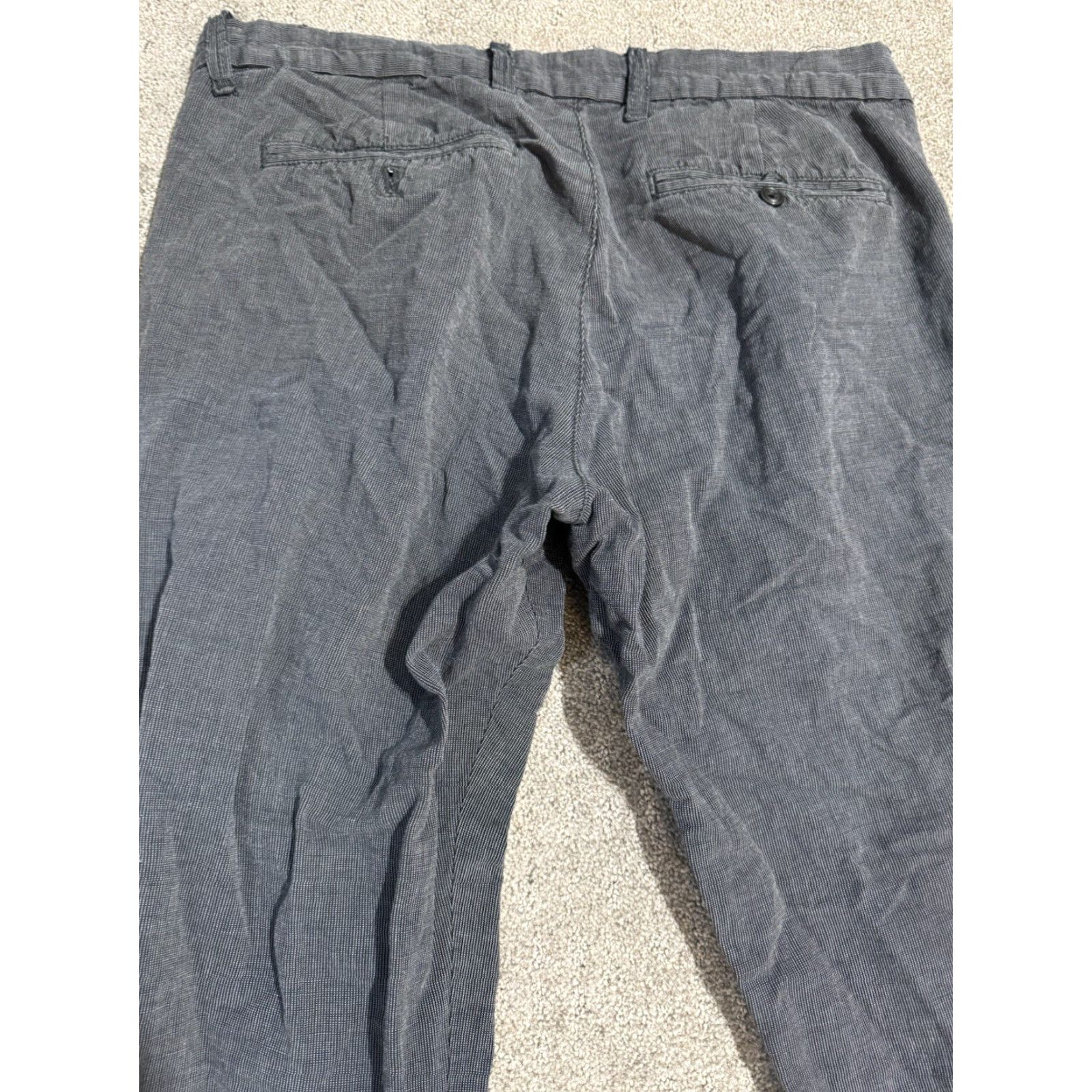 Gap Gap Slim Chino Pants 31x30 Gray Solid Casual Mens Size US 31 - 4 Thumbnail