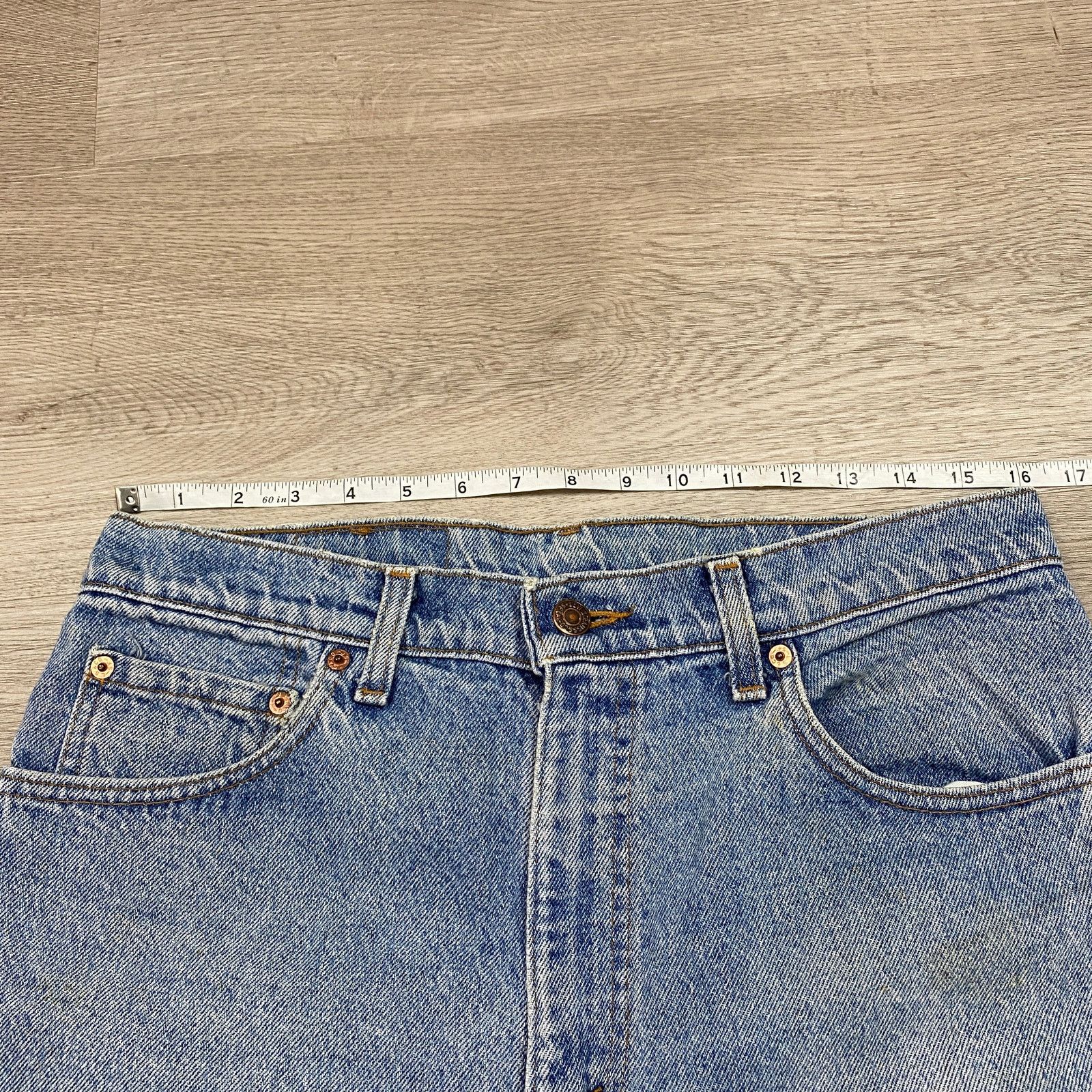 Levi's × Vintage VTG 80s Levi's 550 Tapered Made in USA Relaxed Jeans 32x31 Size US 32 / EU 48 - 4 Thumbnail
