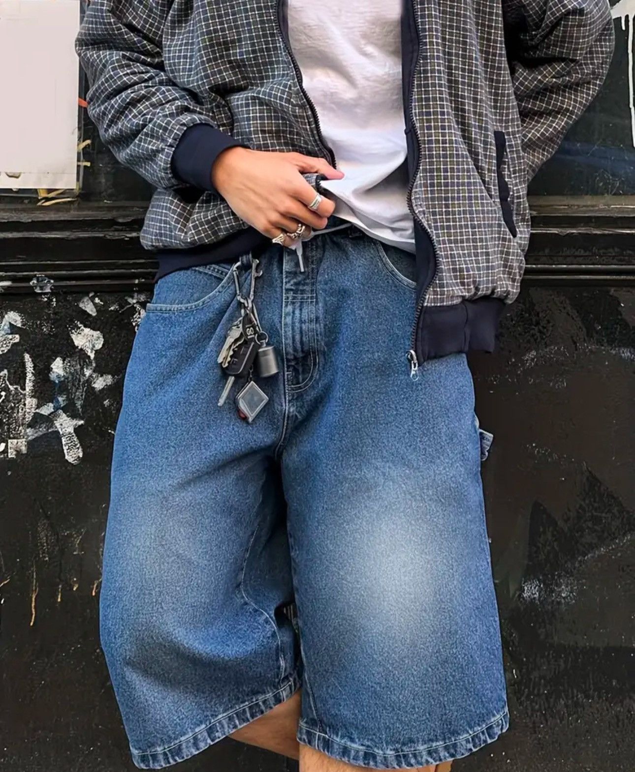 Designer × Other Streetwear Baggy Loose Blue Oversized Y2k Shorts Size US 34 / EU 50 - 4 Thumbnail
