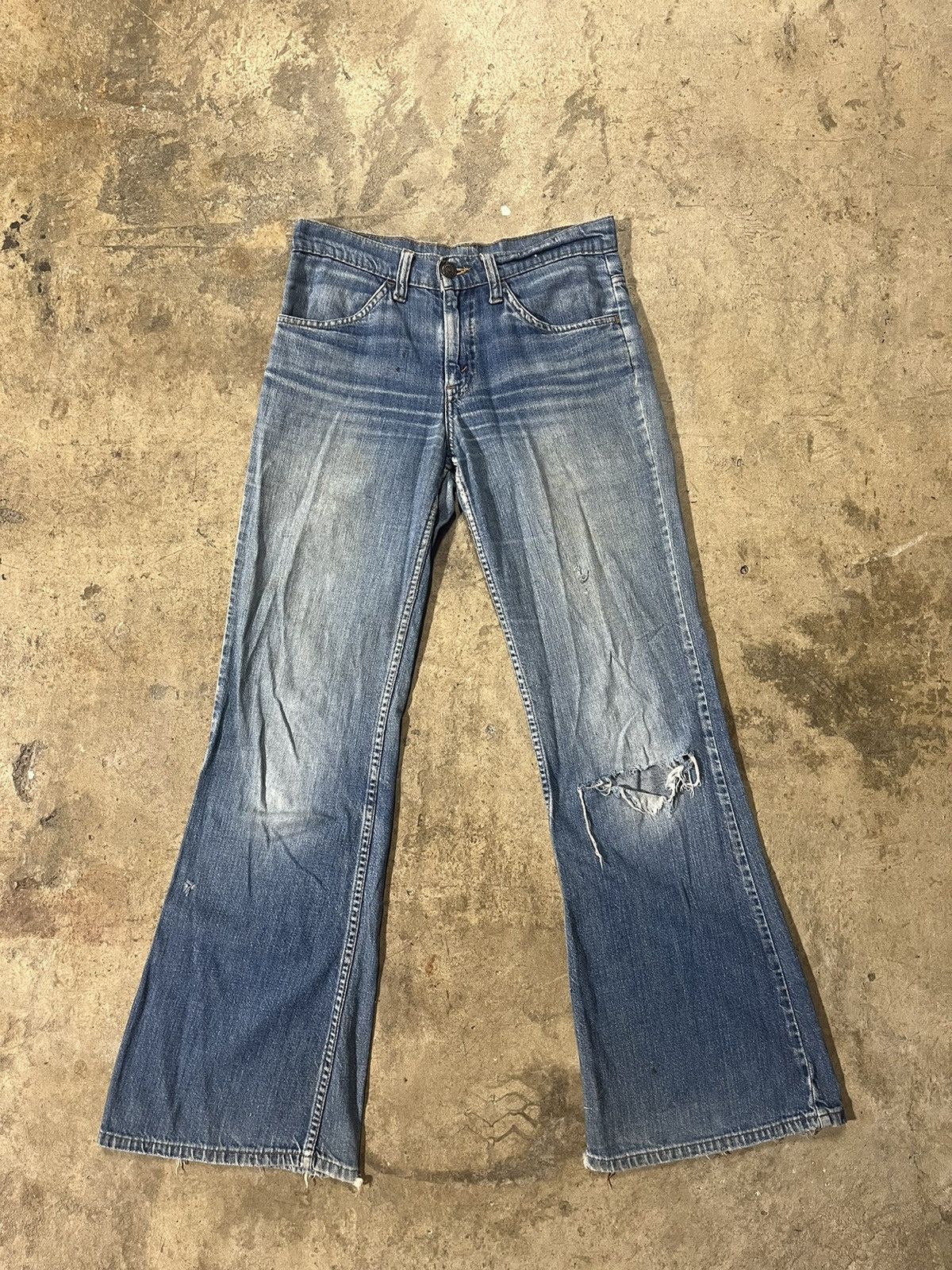 Image of If Six Was Nine x Levis Vintage 70's Levi’S 684 Bell Bottom Denim in Blue Fade, Men's (Size 30)