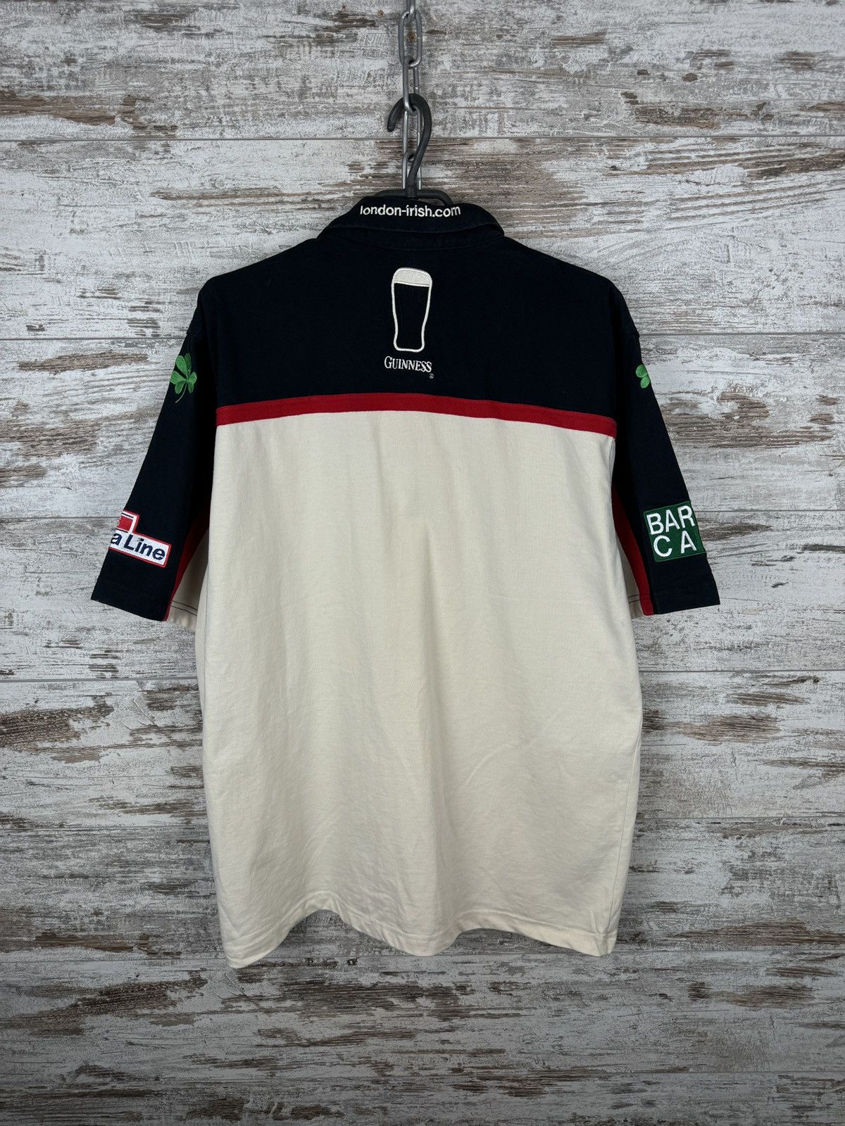 Vintage Mens Vintage KooGa London Irish rugby polos T-shirt Size US L / EU 52-54 / 3 - 13 Thumbnail