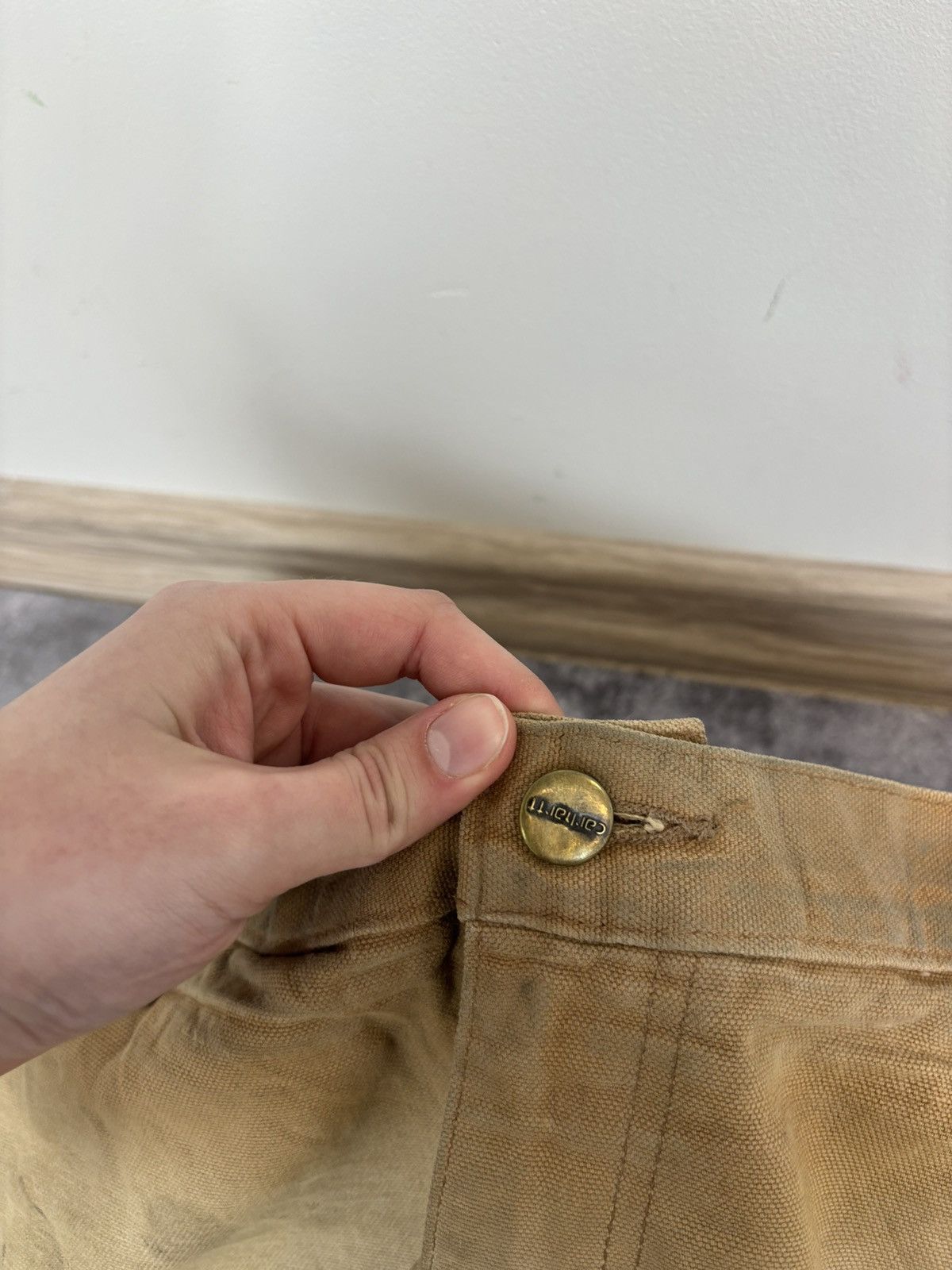 Carhartt Carhartt Men’s Double Knee Pants Jeans Faded USA Workwear Size US 36 / EU 52 - 14 Thumbnail