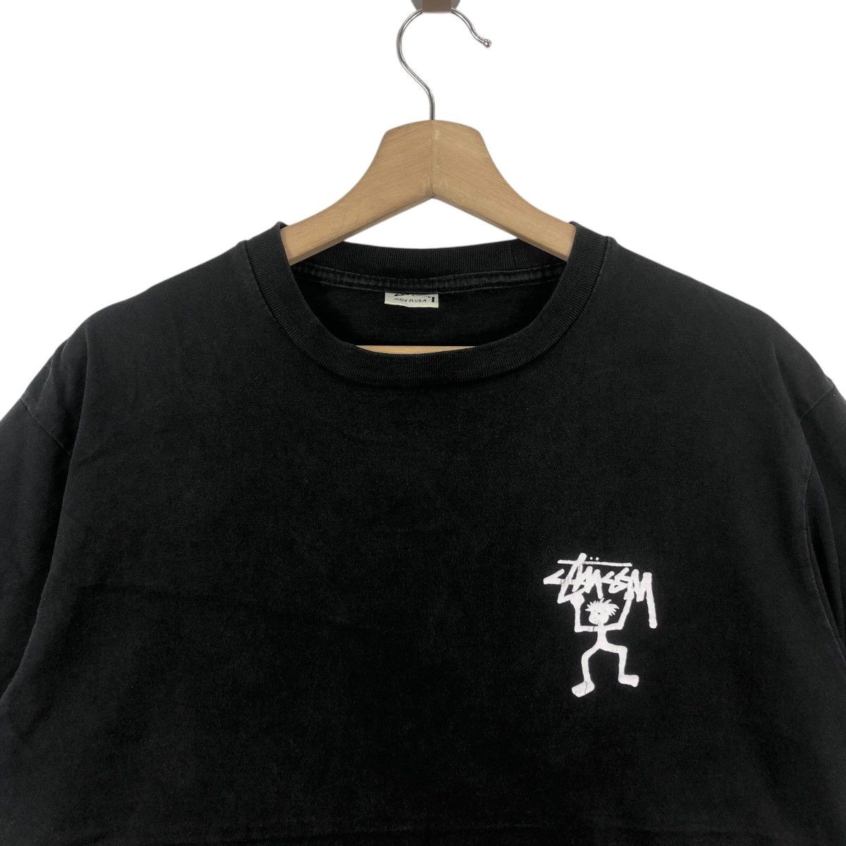 【STUSSY VINTAGE】Stussy Totem Warrior Tee Stussy Vintage 90' STUSSY WARRIOR MAN Stickman Tribe Tee