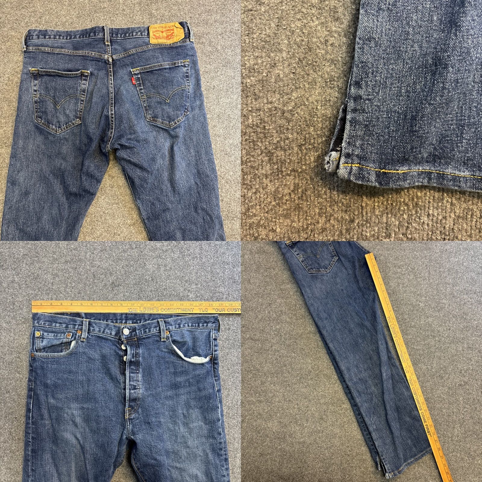 Levi's Levi's 501 Jeans Button Fly Size 36x32 Mens Straight Med Wash Red Tag Vintage? No Size US 36 / EU 52 - 9 Thumbnail