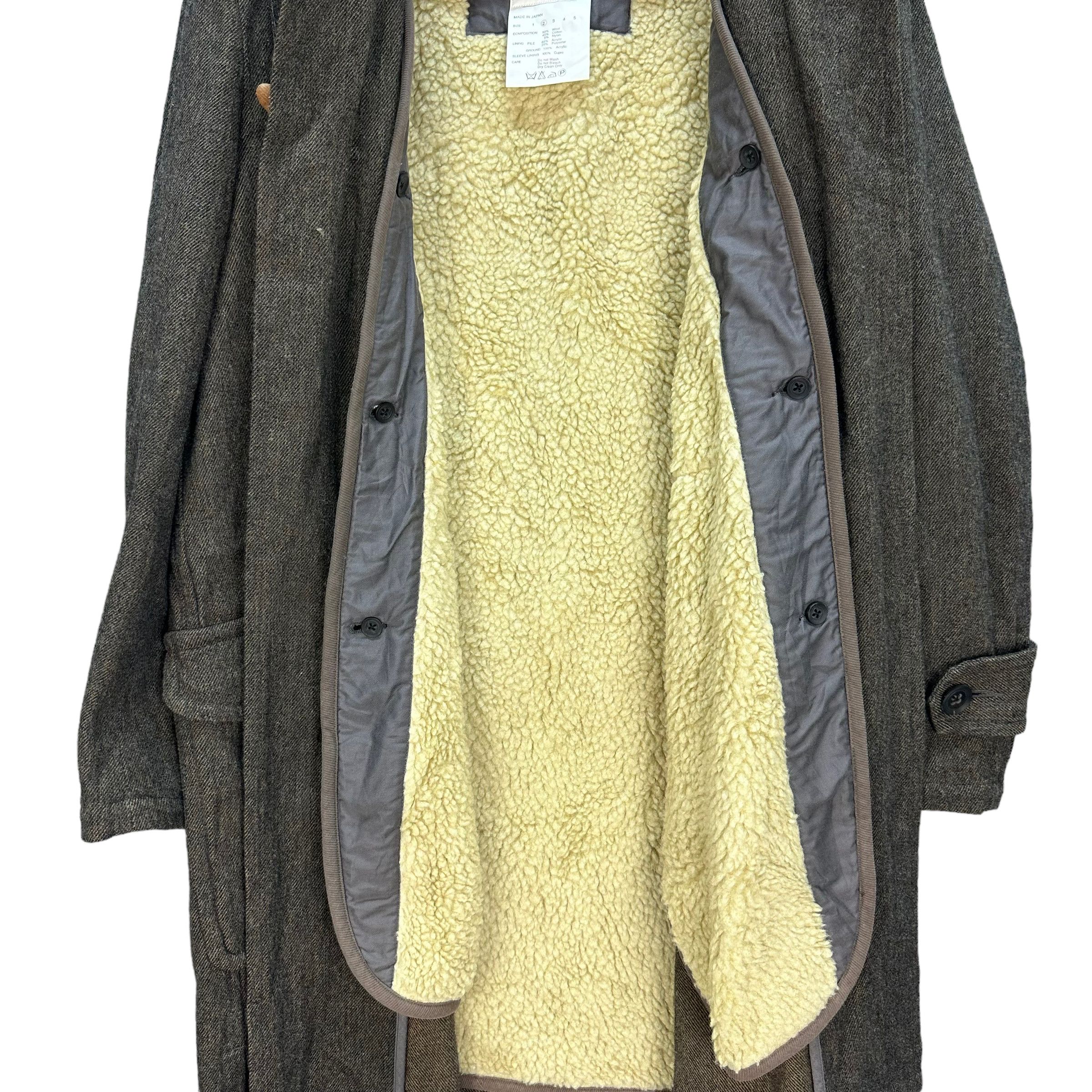Vintage PCM DETACHABLE HOODIE SHERPA WOOL DUFFLE COAT #7822-179 Size US M / EU 48-50 / 2 - 12 Thumbnail