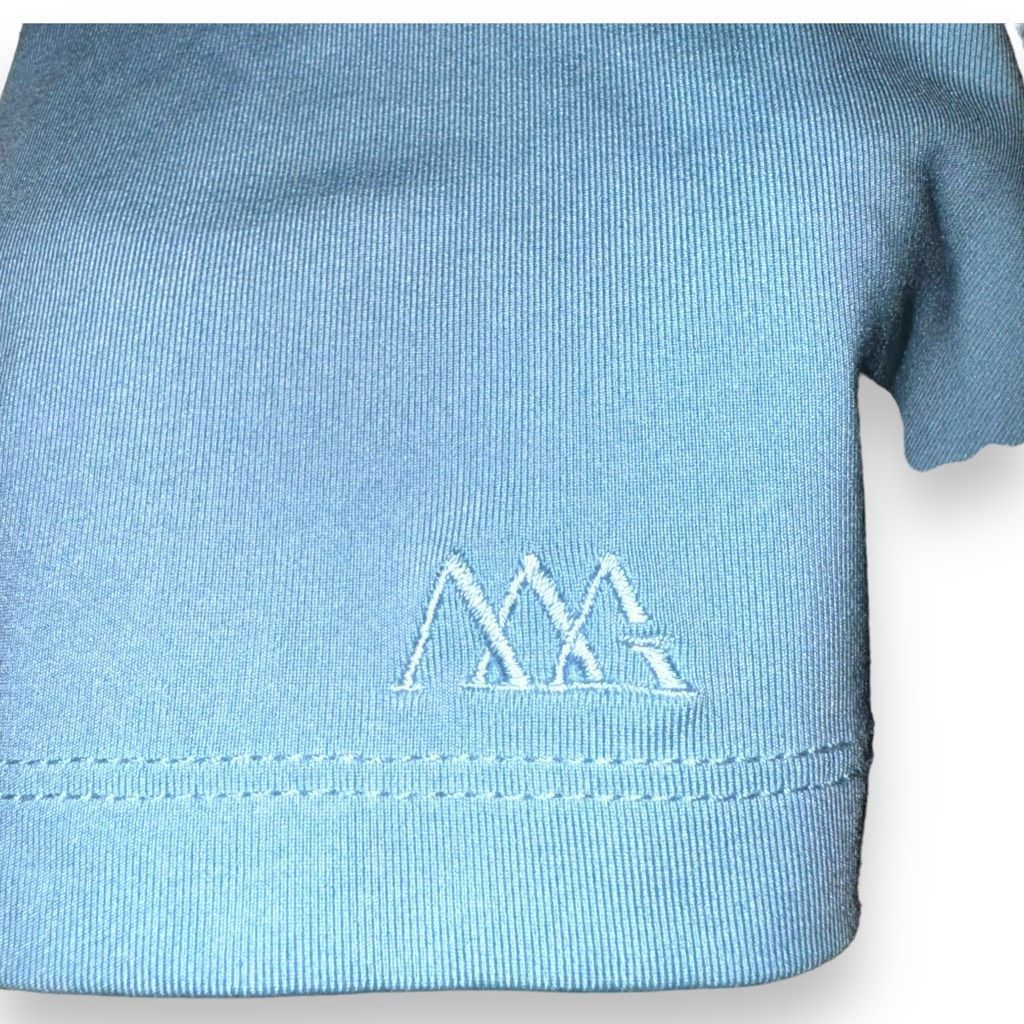 Grey Ant Blue Haus of Grey Matte Performance Golf Polo Shirt Size L Size US L / EU 52-54 / 3 - 4 Thumbnail