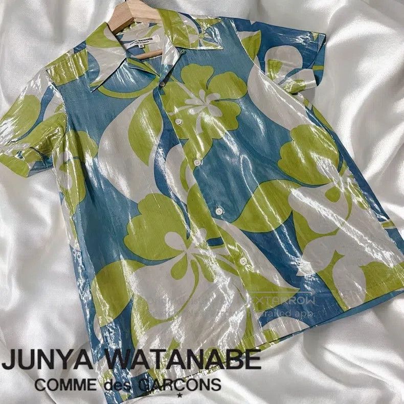 Junya Watanabe Junya Watanabe Glossy floral short sleeve Size M / US 6-8 / IT 42-44 - 3 Thumbnail