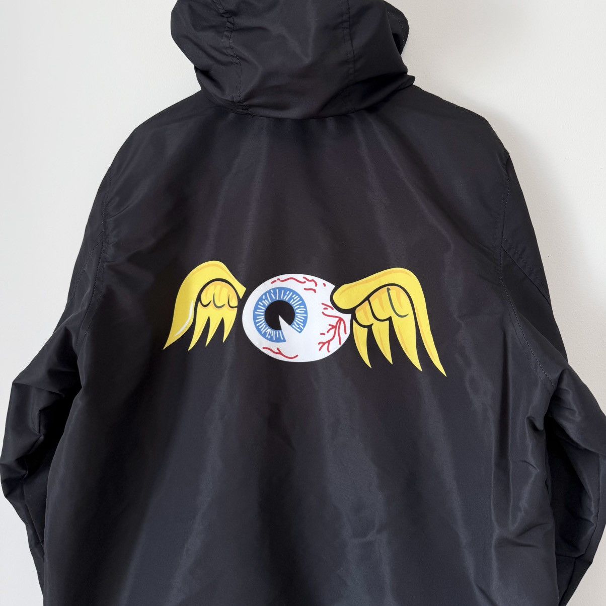 Von Dutch Vtg Von Dutch Flying Eyeball Logo Hooded Windbreaker Jacket Size US L / EU 52-54 / 3 - 8 Thumbnail