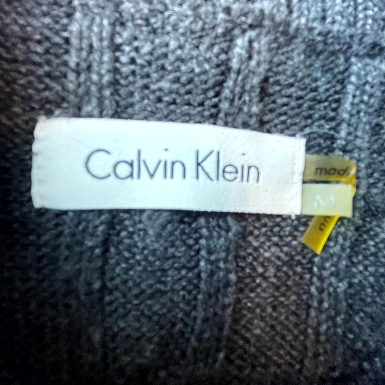 Calvin Klein Calvin Klein Sweater Dress Women Medium Black Cable Knit Size M / US 6-8 / IT 42-44 - 4 Thumbnail