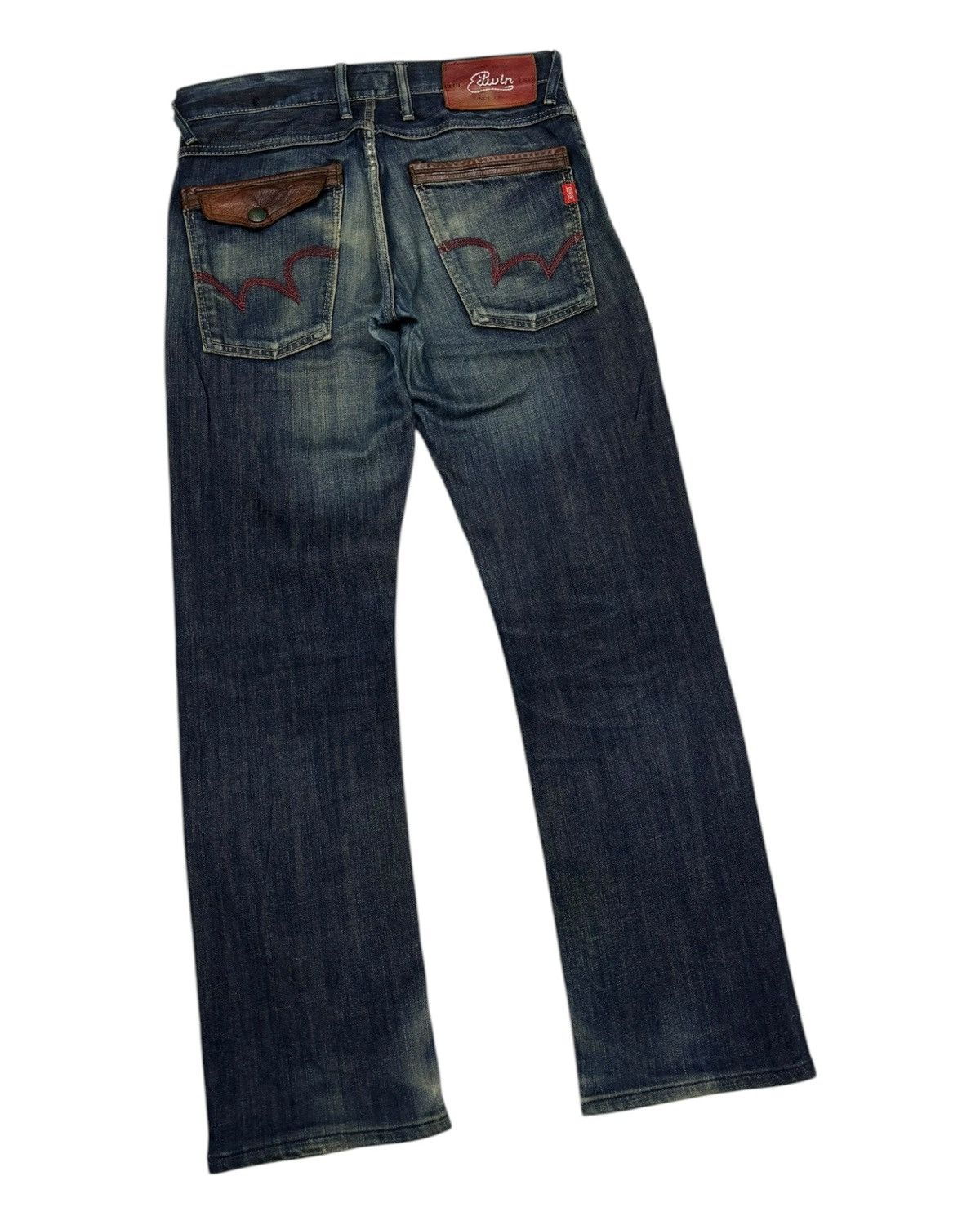 Kapital EDWIN BLUE TRIP RUSTY TOKYO FLARE DISTRESS DENIM JEANS Size US 32 / EU 48 - 4 Thumbnail