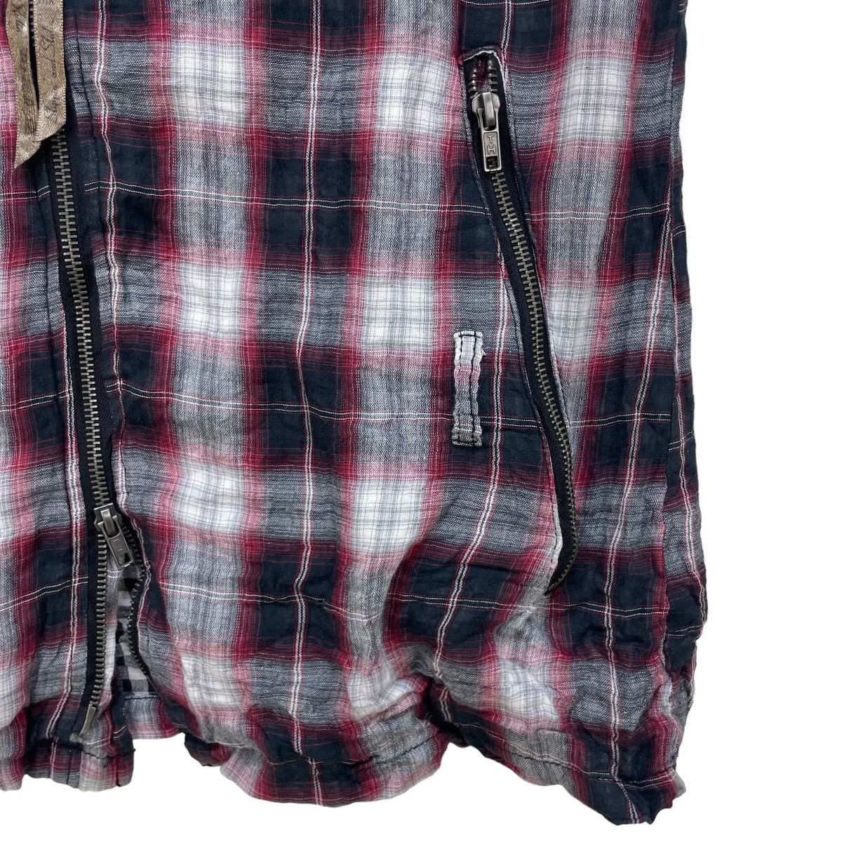 14th Addiction Japanese Brand Slipping And Sliding Tartan Sleeve Less Punk Size M / US 6-8 / IT 42-44 - 4 Thumbnail
