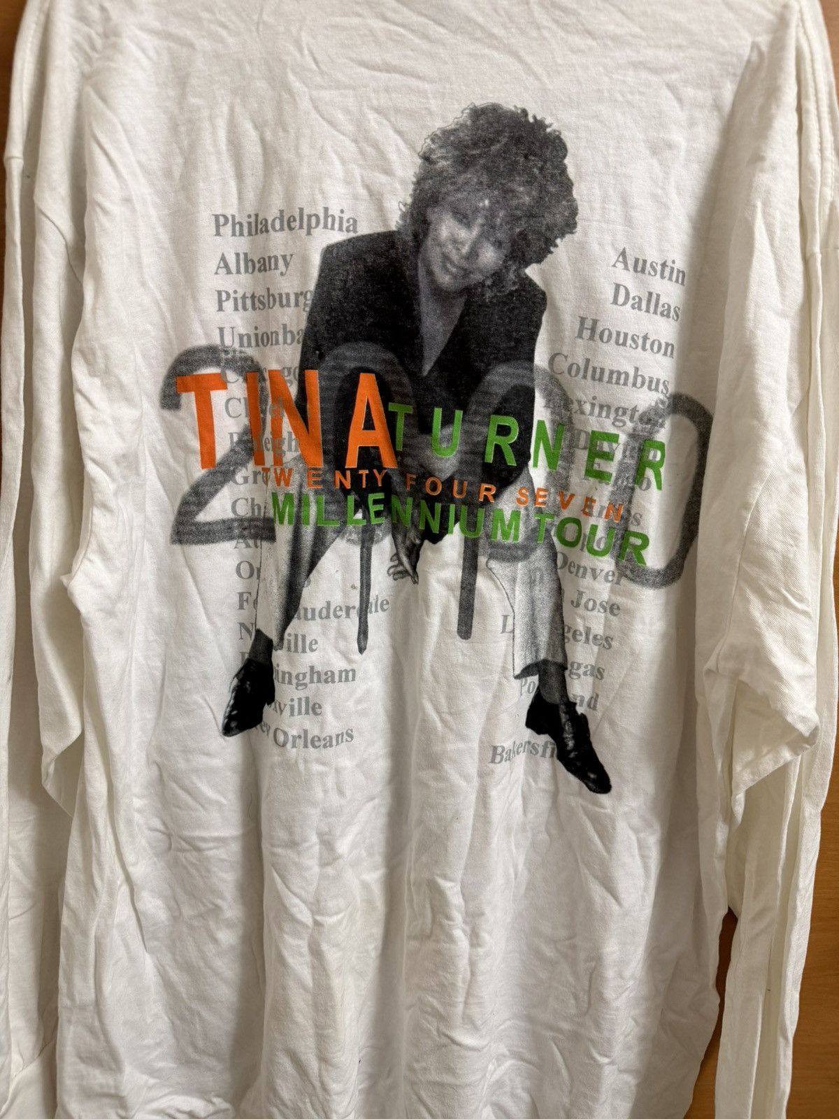 Vintage Tina Turner Twenty Four Seven Long Sleeve Tour Tee Size US XL / EU 56 / 4 - 4 Thumbnail