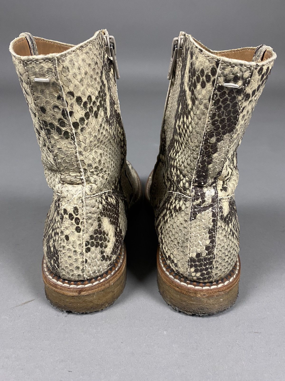 Maison Margiela Margiels snake skin leather boots Size US 7 / IT 37 - 5 Thumbnail