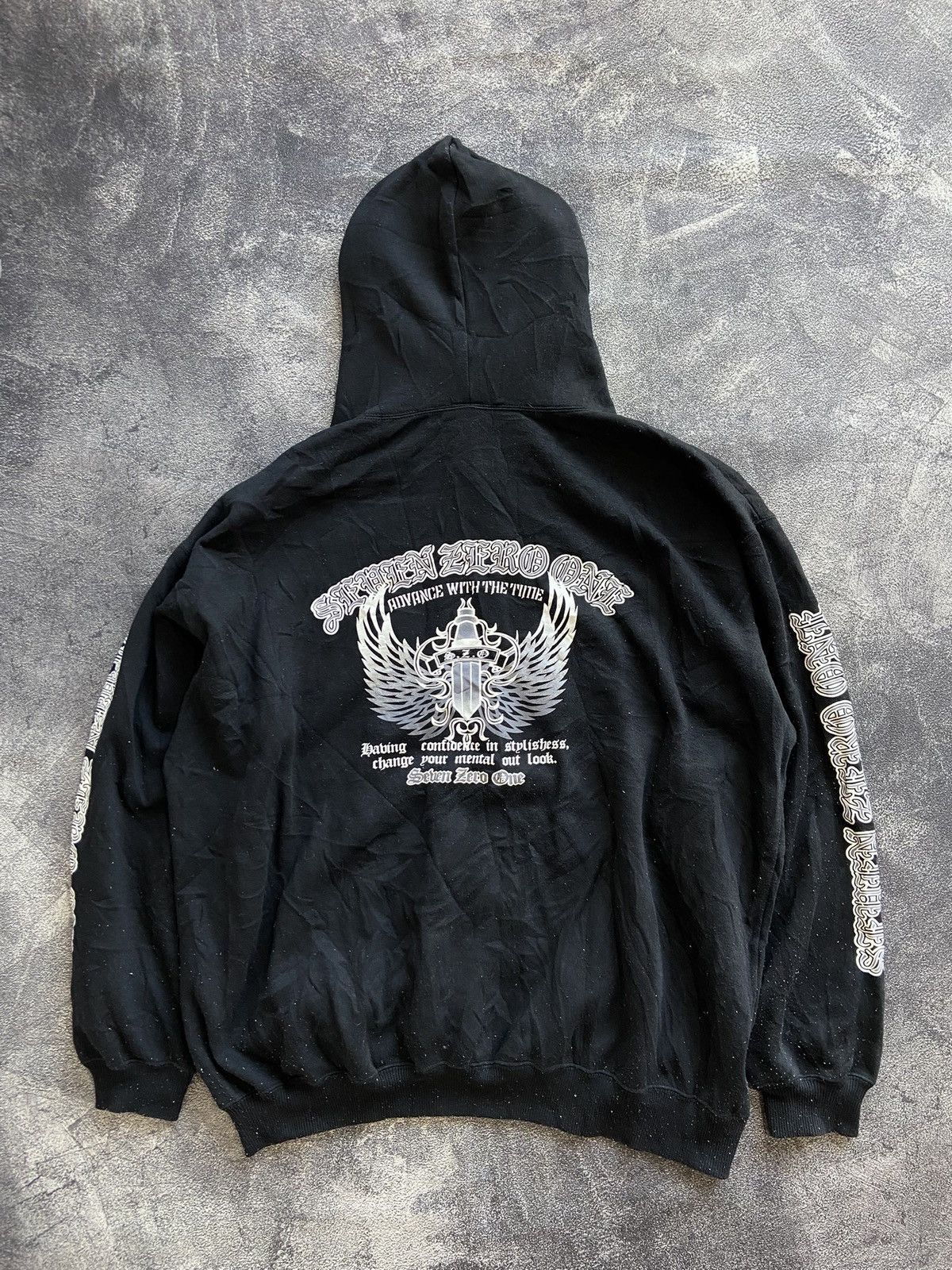 Japanese Brand SevenZeroOne Poems Tribal Logo Hoodie Size US XL / EU 56 / 4 - 11 Thumbnail