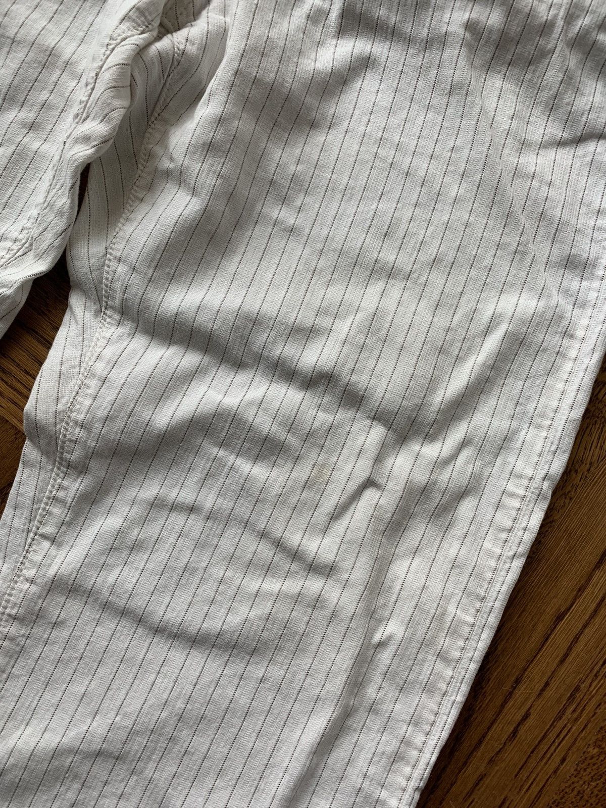 Hugo Vintage Hugo Boss Pants Pinstripe Pants White Jeans Jacksons Size US 34 / EU 50 - 12 Thumbnail