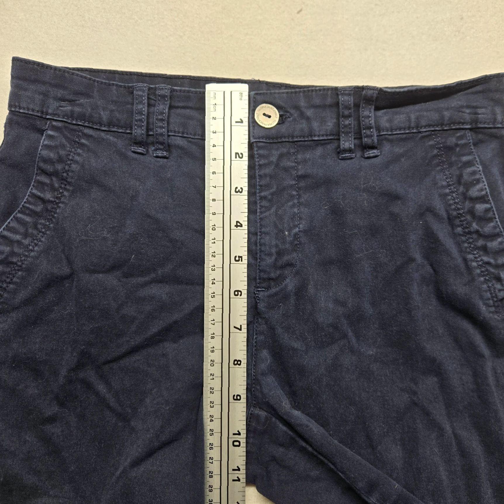 Gloria Vanderbilt GLORIA VANDERBILT Pants Chino Petite 6P Blue Stretch Amanda Trousers Women's Straight Leg Mini Review Vintage No? (Ensure proper) Size 28" / US 6 / IT 42 - 7 Thumbnail