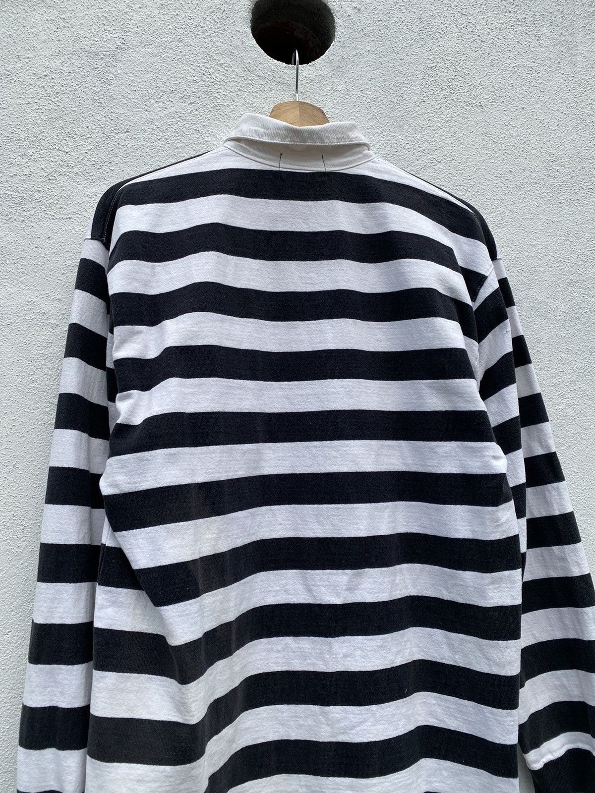 Designer × Polo Ralph Lauren × Vintage Vintage Stripe Spice Island Polo Rugby Long Sleeves Size US L / EU 52-54 / 3 - 8 Thumbnail