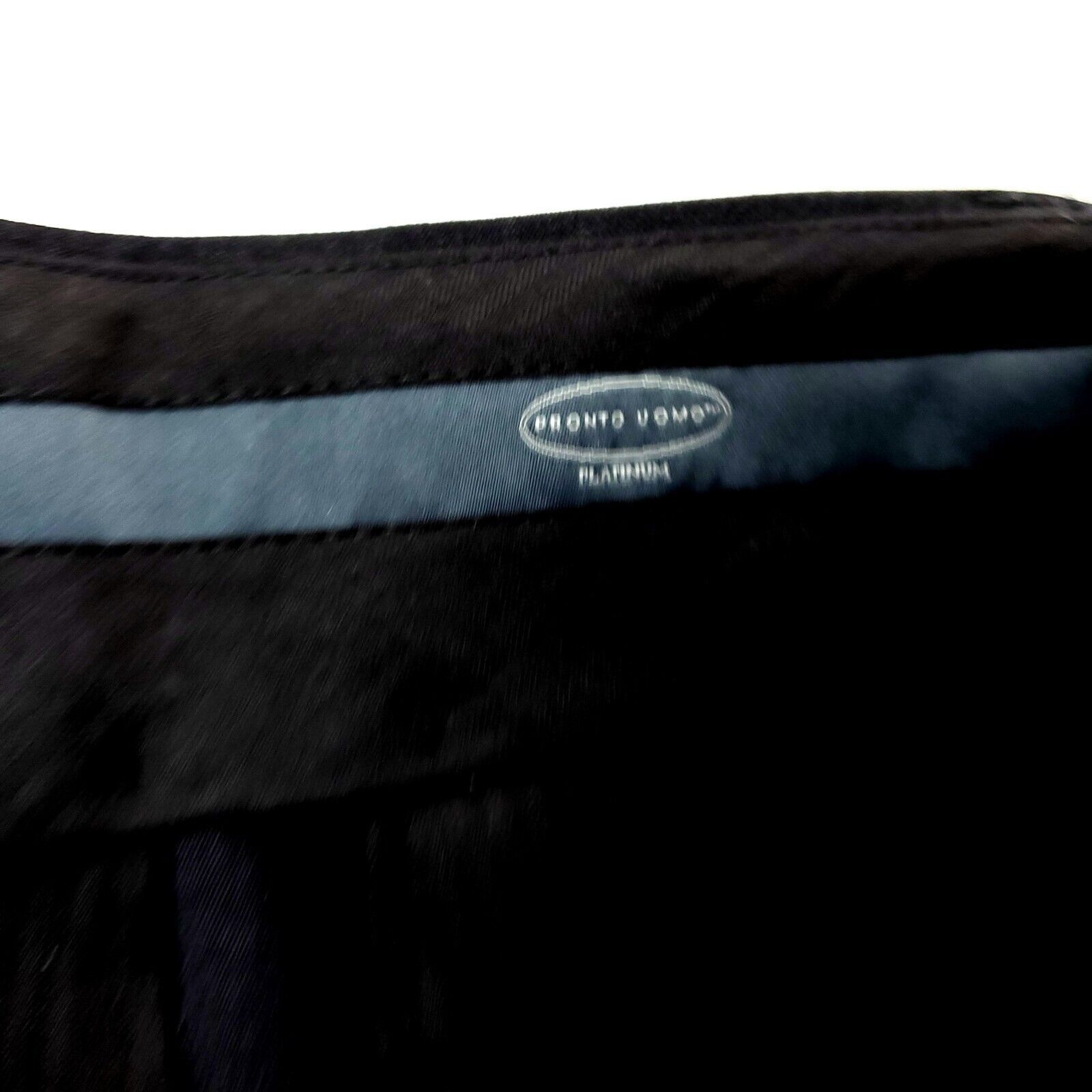 Pronto Uomo Pronto Uomo Platinum Wool Dress Pants 43/28 Gray Flat Font H Size 42R - 5 Thumbnail