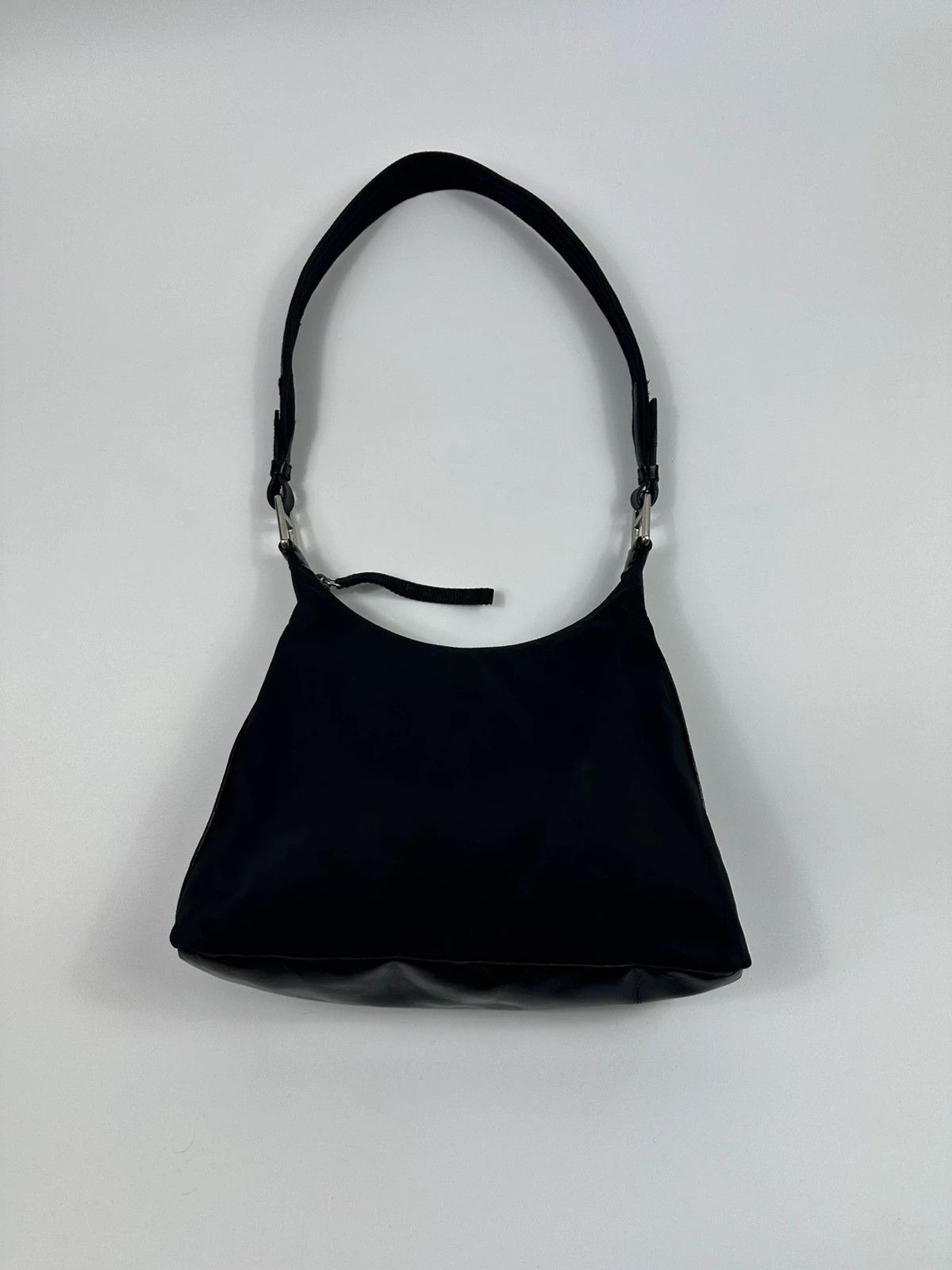 Prada Prada Milano FW99 Black Leather & Nylon Shoulder Bag Size ONE SIZE - 1 Thumbnail