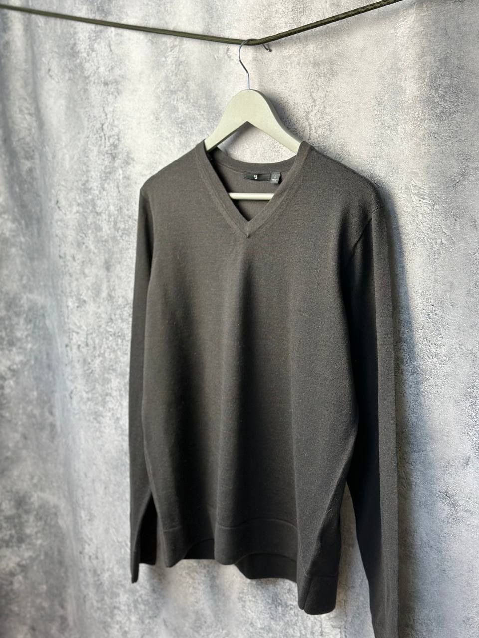 Jil Sander × Uniqlo Jil Sander Uniqlo J+ V-Neck Wool Sweater Jumper Pullover Size US L / EU 52-54 / 3 - 2 Thumbnail