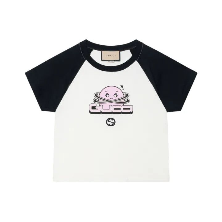 Gucci Cartoon Print Short Sleeve T-Shirt