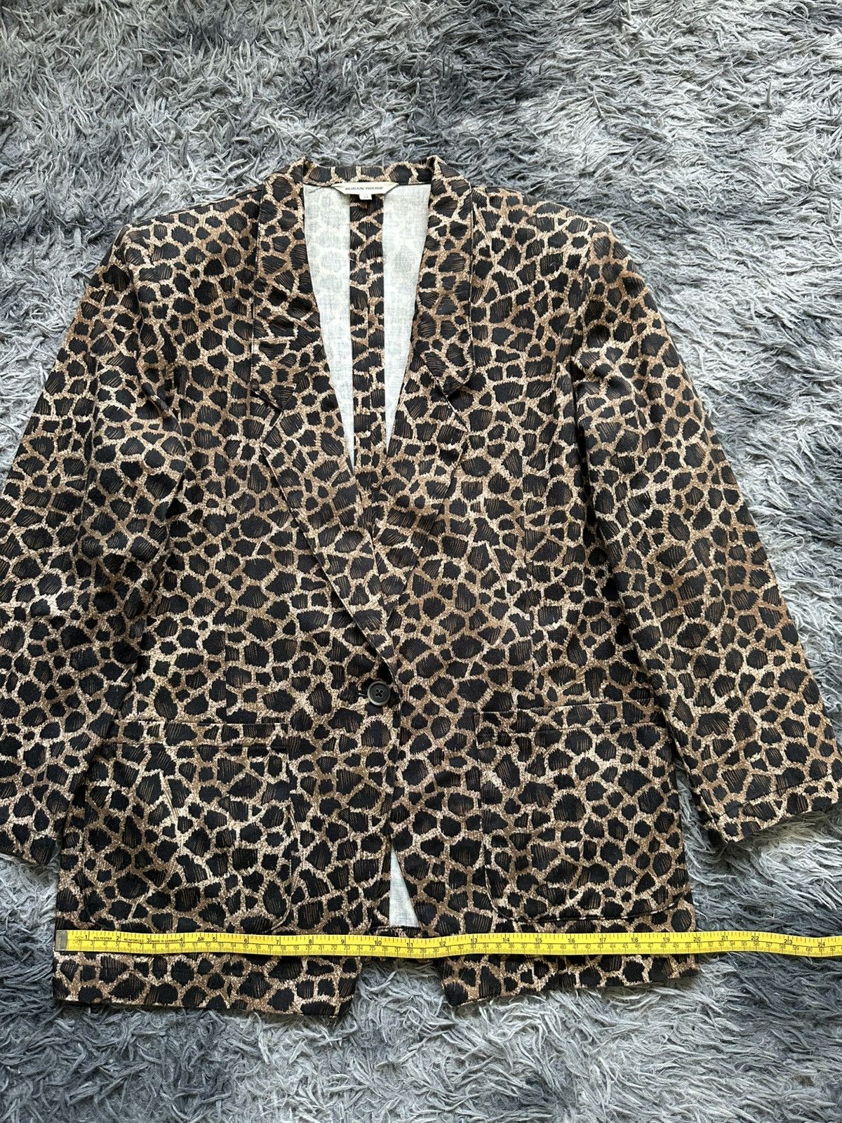 Other 90s Ruban Rouge overprinted Punk Fashion light Blazer jacket Size US M / EU 48-50 / 2 - 18 Thumbnail