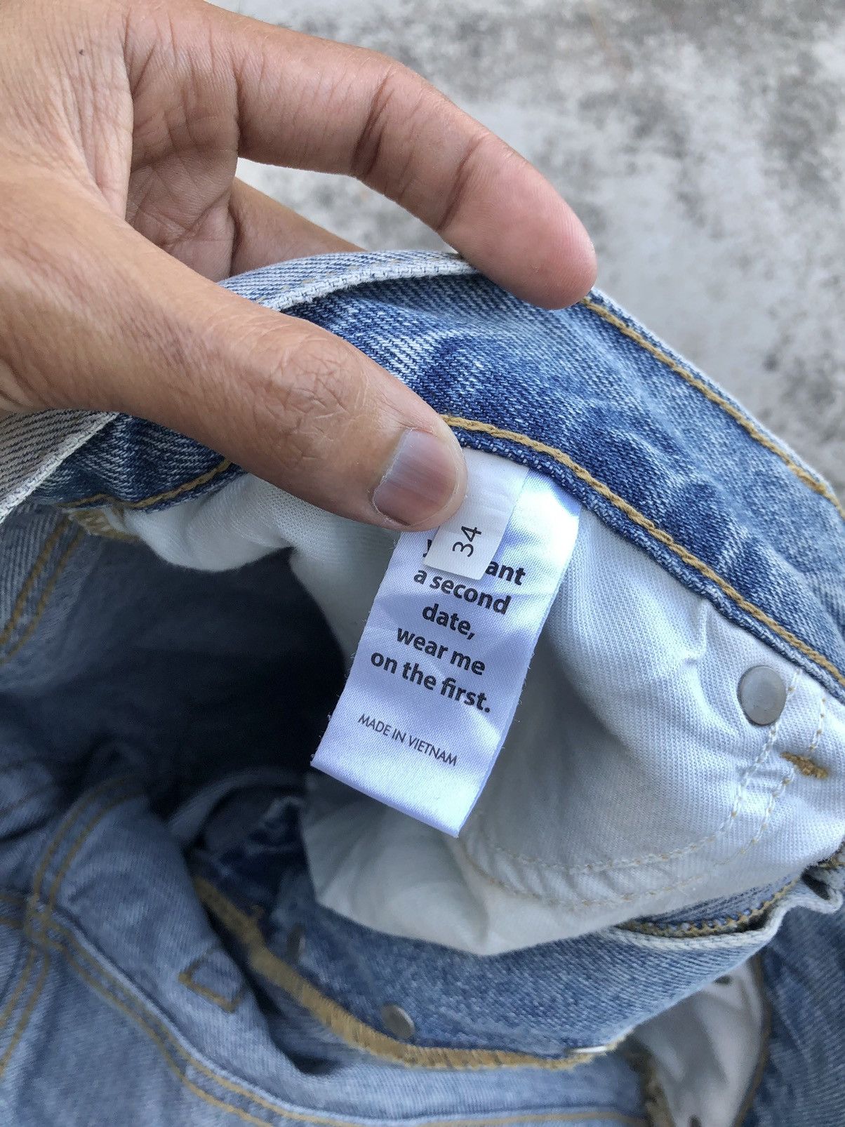 Pacsun VINTAGE LOOSE PACSUN DISTRESSED DENIM Size US 35 - 5 Thumbnail