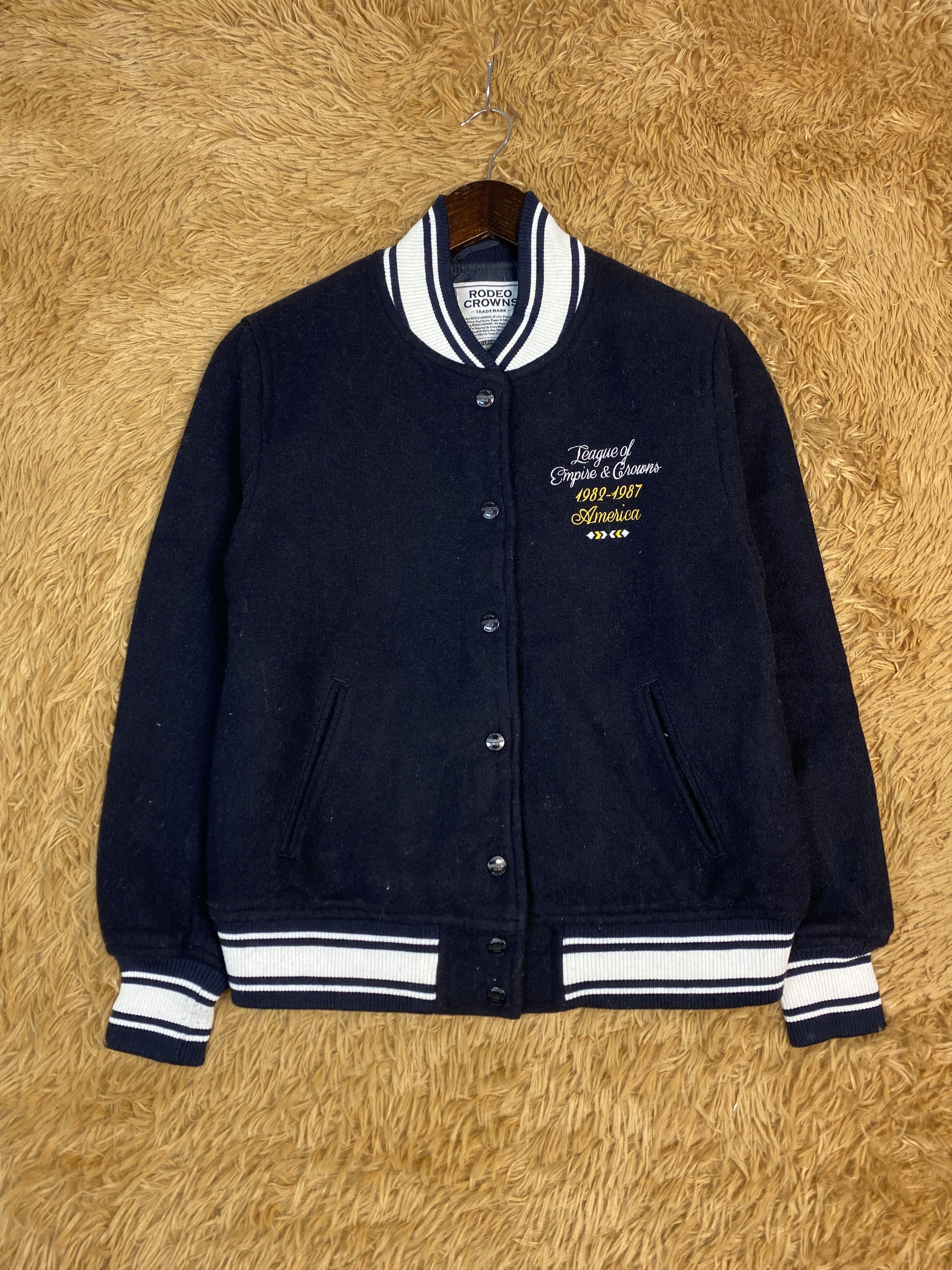MLB Vintage Rodeo Crowns Varsity Jacket DJ0356 Size US M / EU 48-50 / 2 - 2 Thumbnail