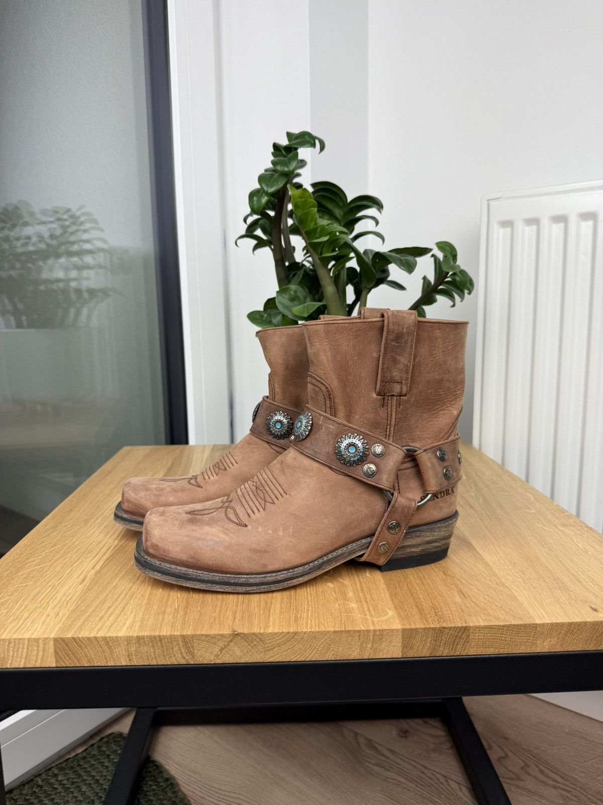Sendra × Vintage Vintage Sendra Women’s Cowboy Leather Boots Size US 6 / IT 36 - 2 Thumbnail