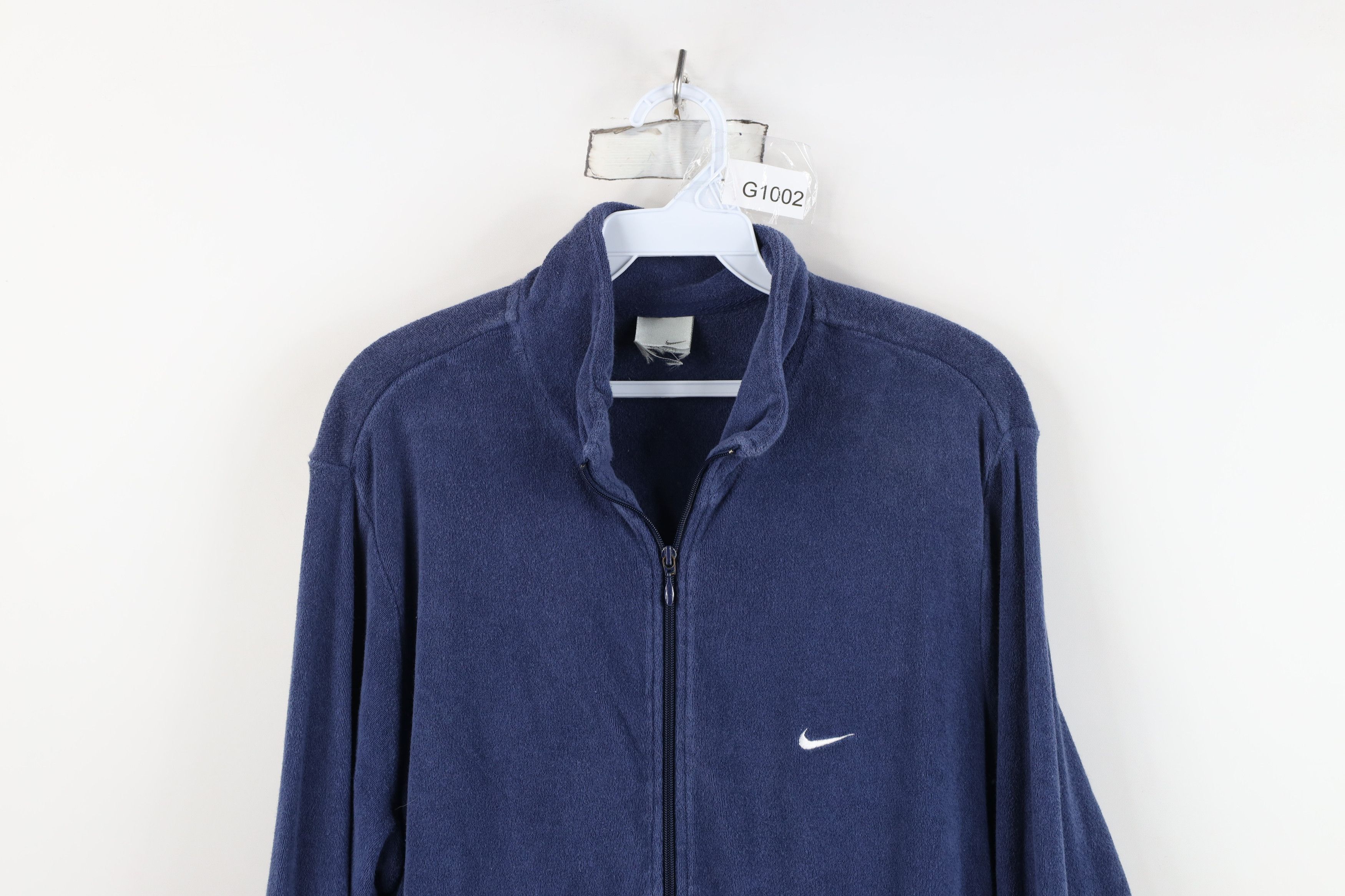 Nike Vintage 90s Y2K Nike Scott Mini Swoosh Terry Cloth Jacket Size US S / EU 44-46 / 1 - 2 Thumbnail