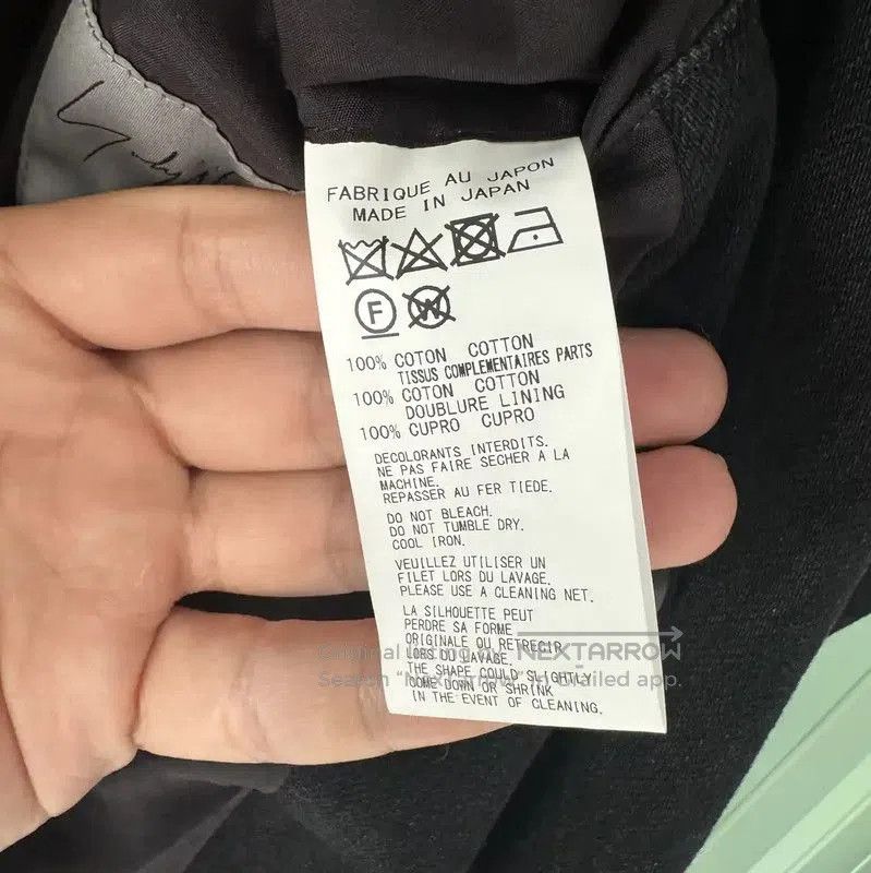 Yohji Yamamoto Yohji Yamamoto Black Cotton Coat for Men . Size US S / EU 44-46 / 1 - 4 Thumbnail