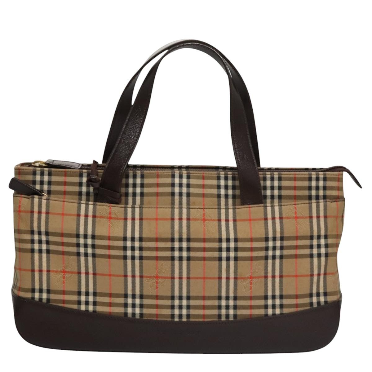 Burberry Nova Check Beige Canvas Handbag (Pre-Owned) Size ONE SIZE - 1 Thumbnail