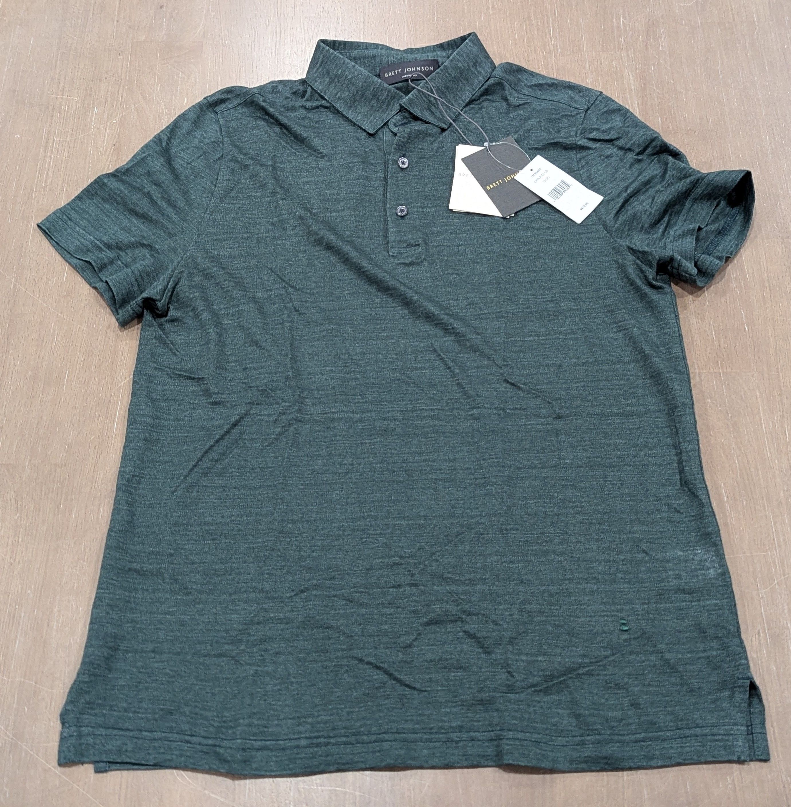 Other Brett Johnson Linen Polo Shirt Club Green 48 US 38 Size US M / EU 48-50 / 2 - 1 Thumbnail