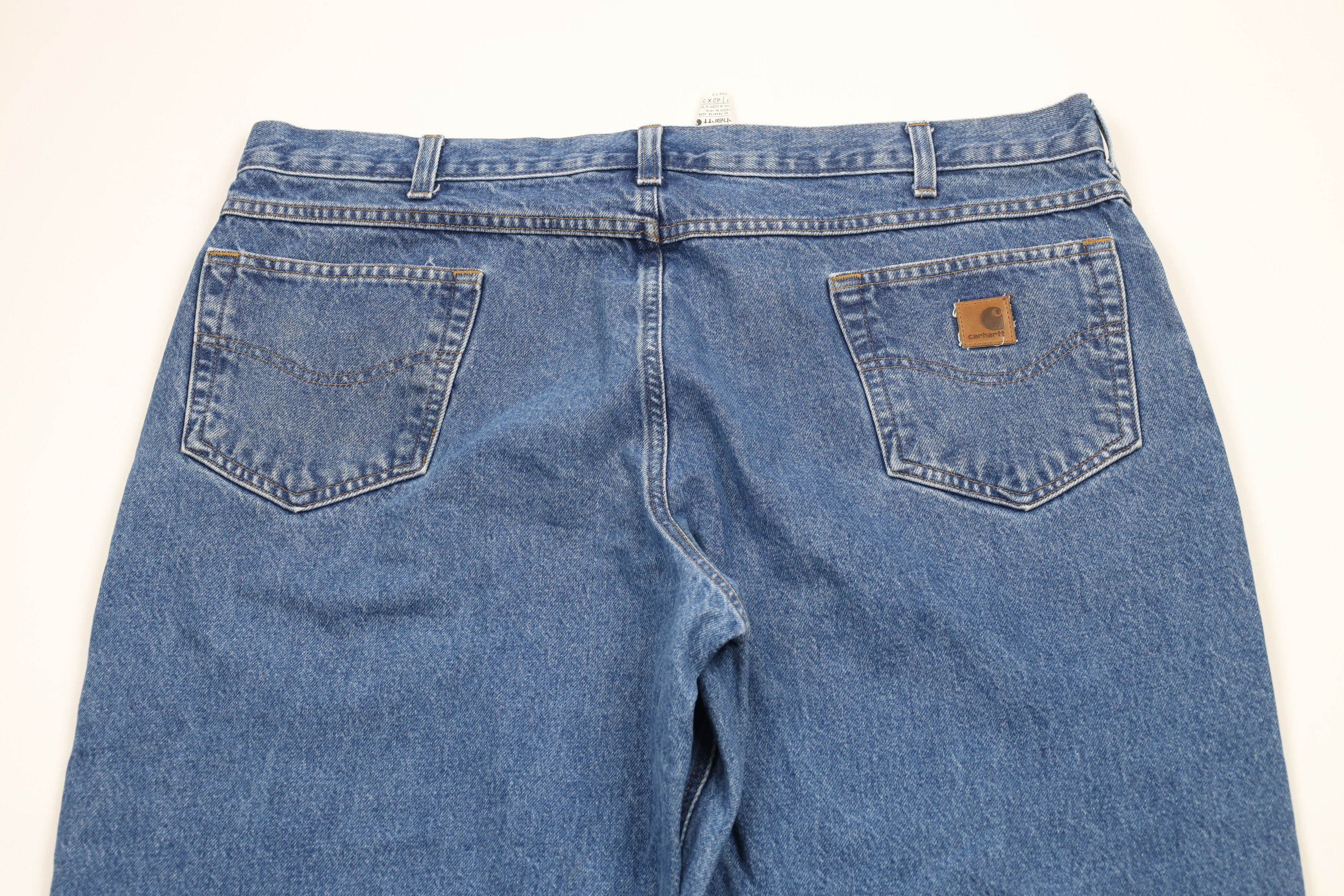 Carhartt × Vintage Vintage Carhartt Loose Fit Wide Leg Denim Jeans Blue Cotton Size US 42 / EU 58 - 12 Thumbnail