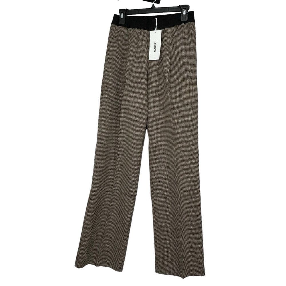 THAKOON THAKOON SMOCK WAIST RIBBED WIDE LEG TROUSERS TWET003268 WC Size 26" / US 2 / IT 38 - 1 Thumbnail