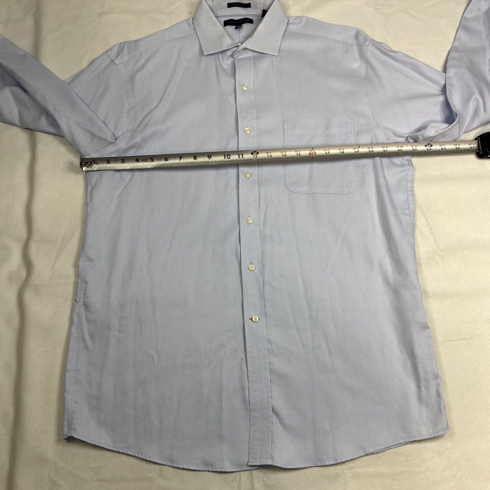 Tommy Hilfiger Tommy Hilfiger Premium Non Iron Long Sleeve Shirt Blue Regular Fit 16 34-35 Dress Shirt Men Modern Casual Wear Blue Size US L / EU 52-54 / 3 - 4 Thumbnail