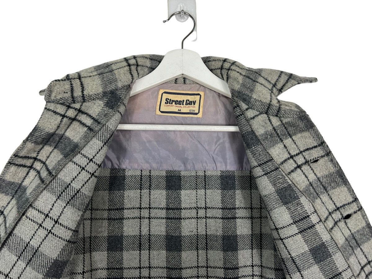 Japanese Brand × Vintage 🔥 VINTAGE STREET GUY PLAID WOOL CPO JACKET Size US M / EU 48-50 / 2 - 11 Thumbnail