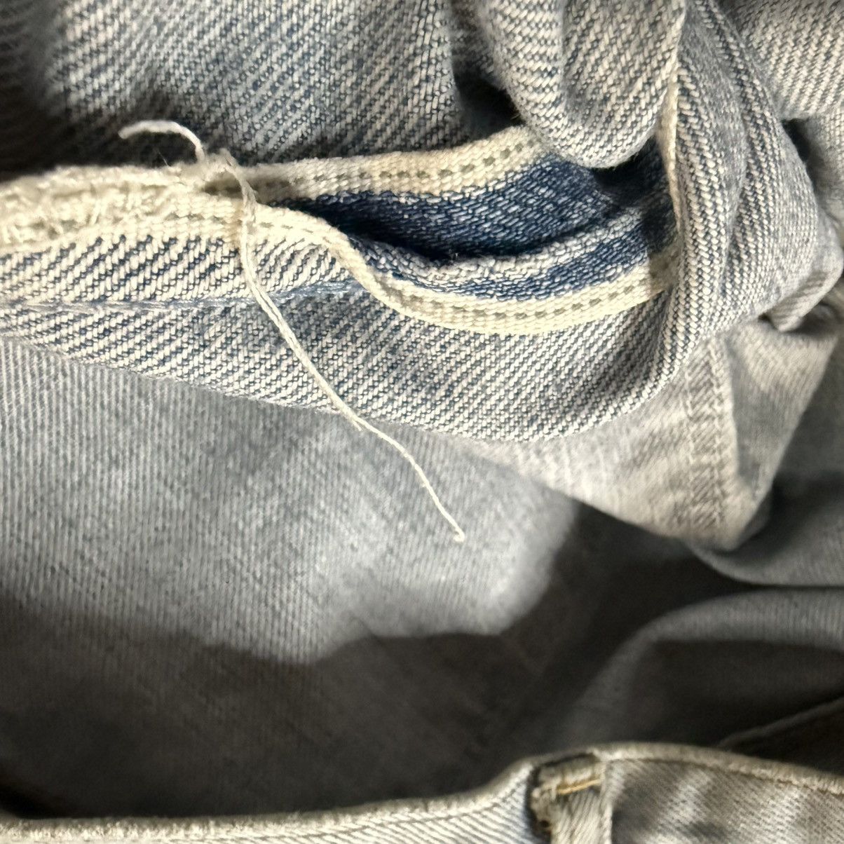Vintage 🔥🇯🇵 80s Selvedge Denim Wrangler Light Wash Size US 31 - 10 Thumbnail