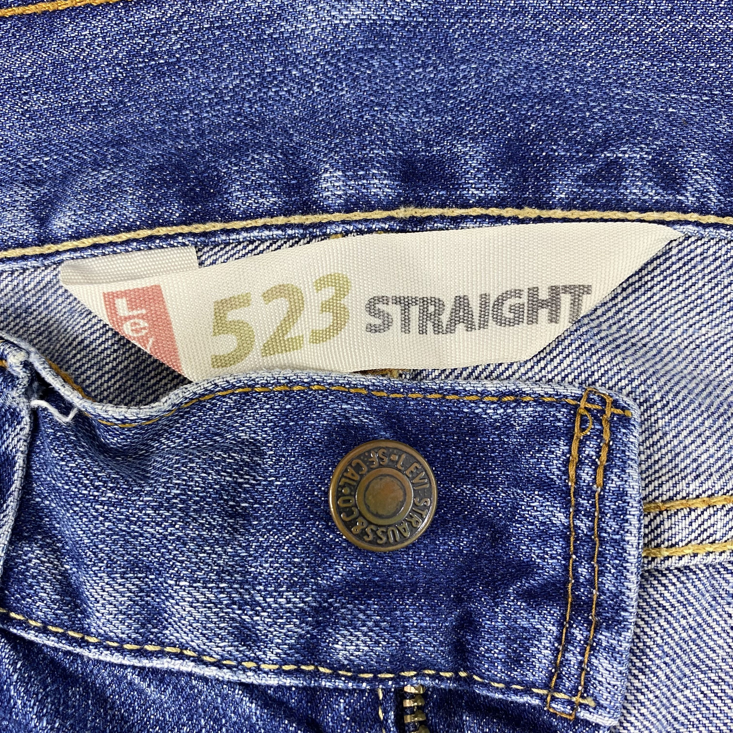 Jean × Levi's × Vintage Vintage Levis 523 Straight Blue Wash Jeans-J1144 Size US 32 / EU 48 - 8 Thumbnail