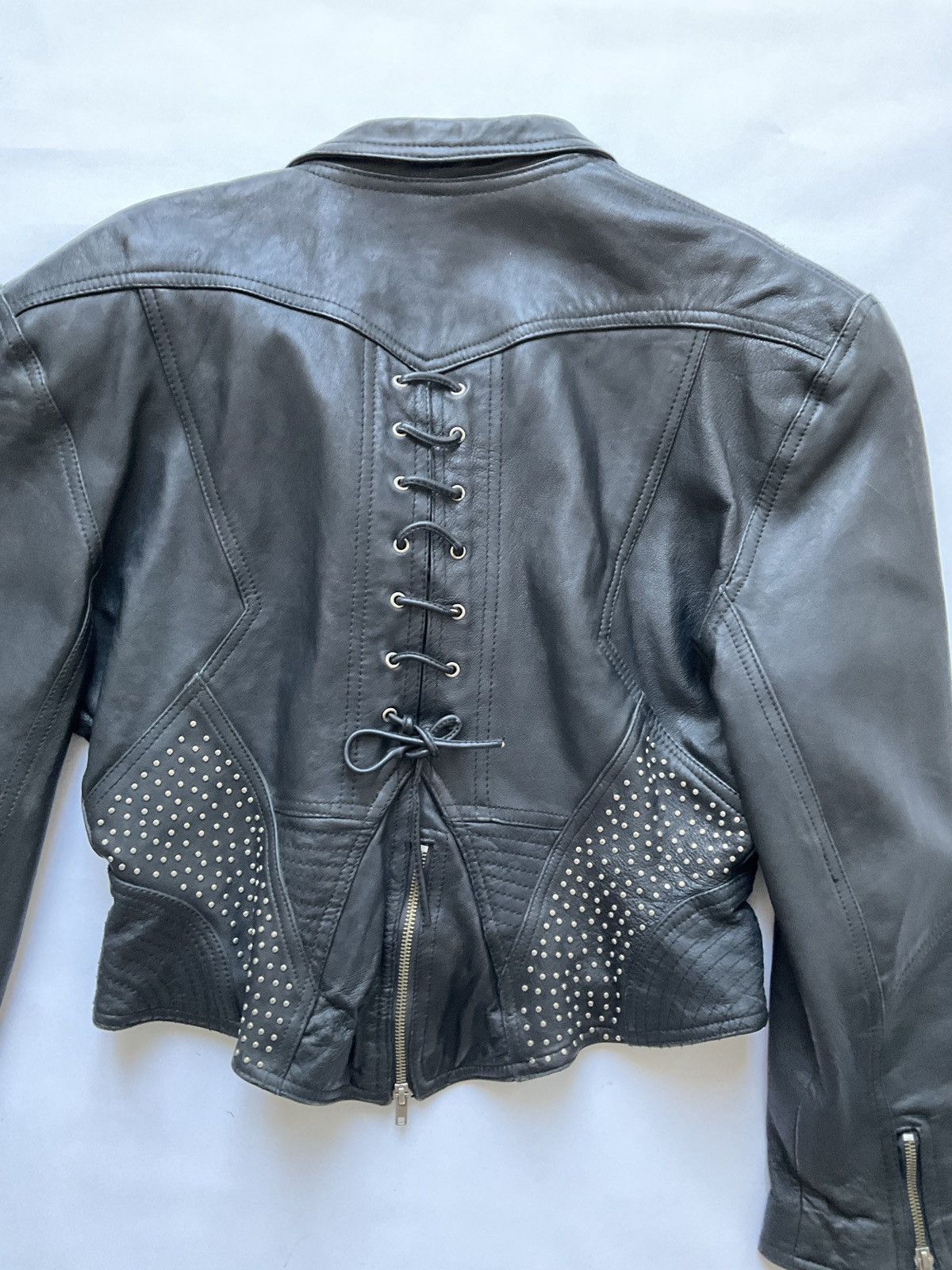 Vintage Vintage leather jacket with studs Size M / US 6-8 / IT 42-44 - 10 Thumbnail