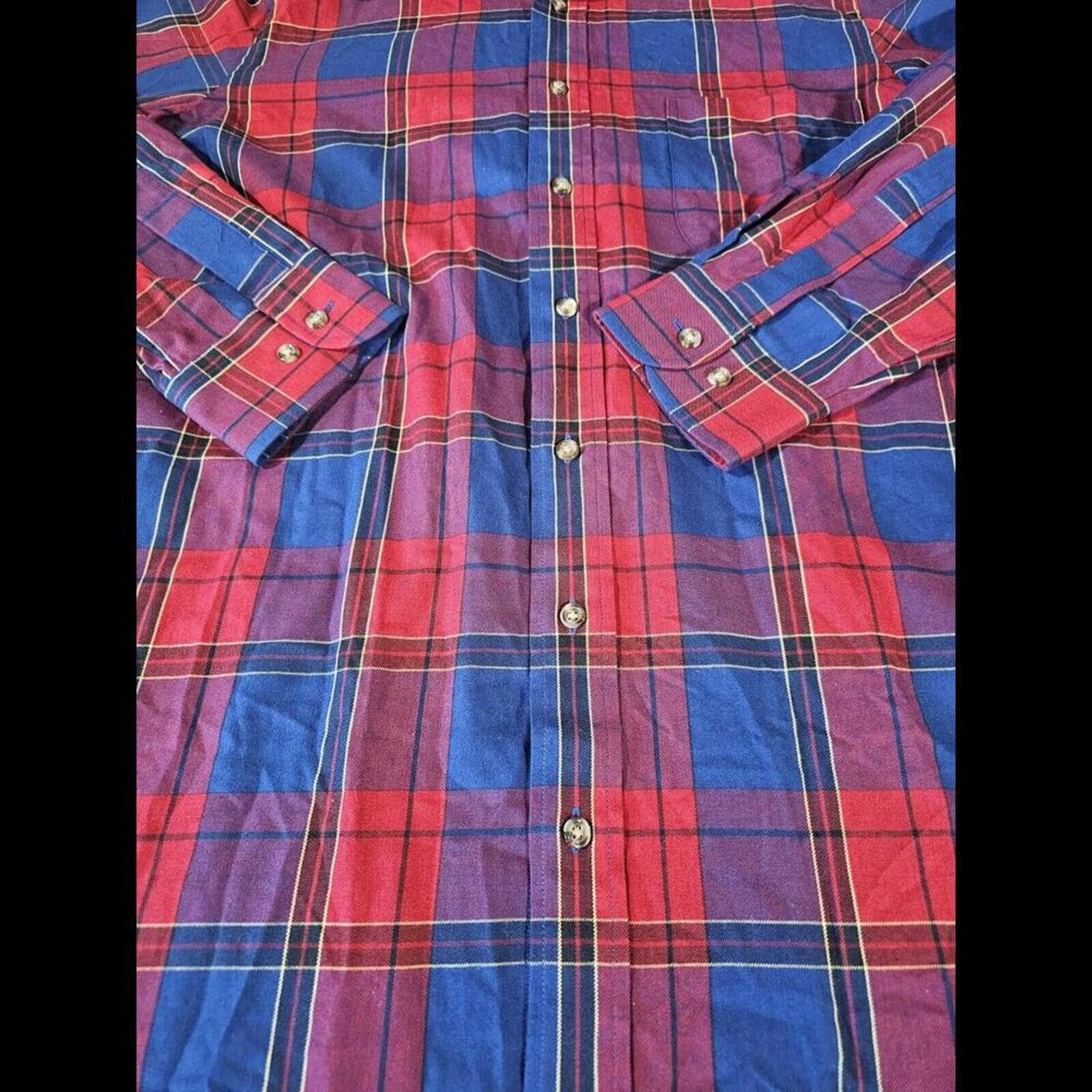 Viyella Viyella Button Up Shirt M Multicolor Plaid Wool Blend Size US M / EU 48-50 / 2 - 2 Thumbnail